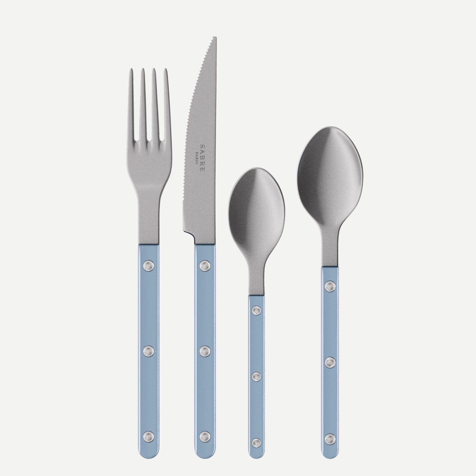 Bistrot Vintage Pearly, Light blue - 24 pieces cutlery set