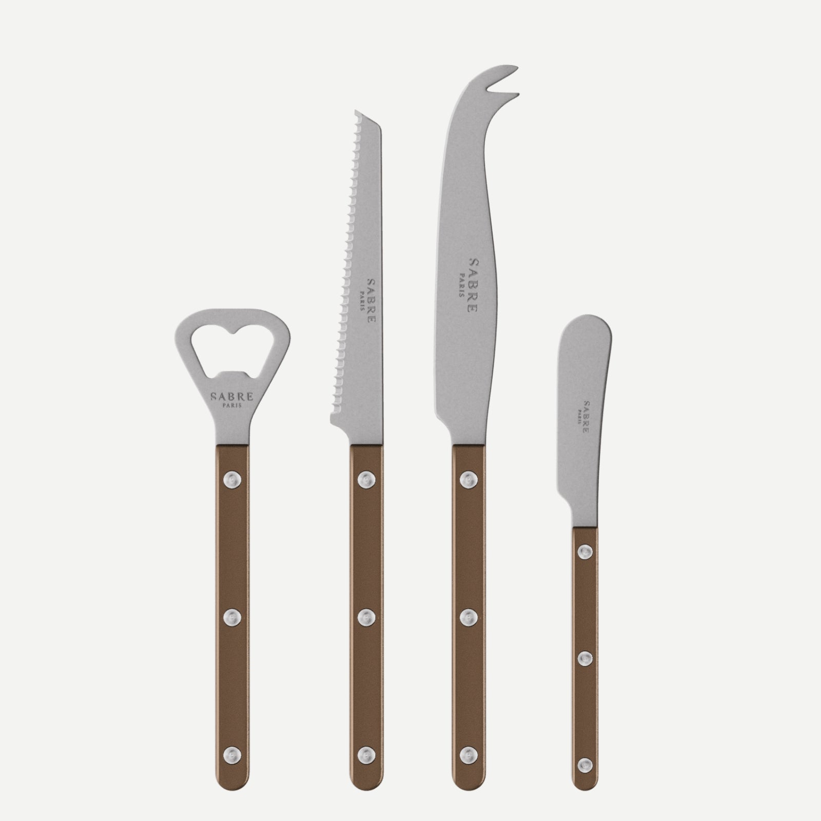 Bistrot Vintage Pearly, Brown - Bistrot aperitif set