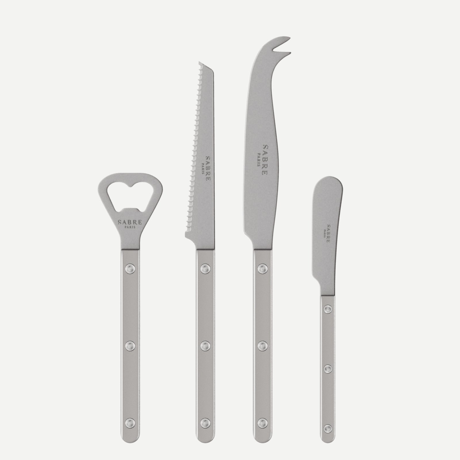 Bistrot Vintage Pearly, Grey - Bistrot aperitif set