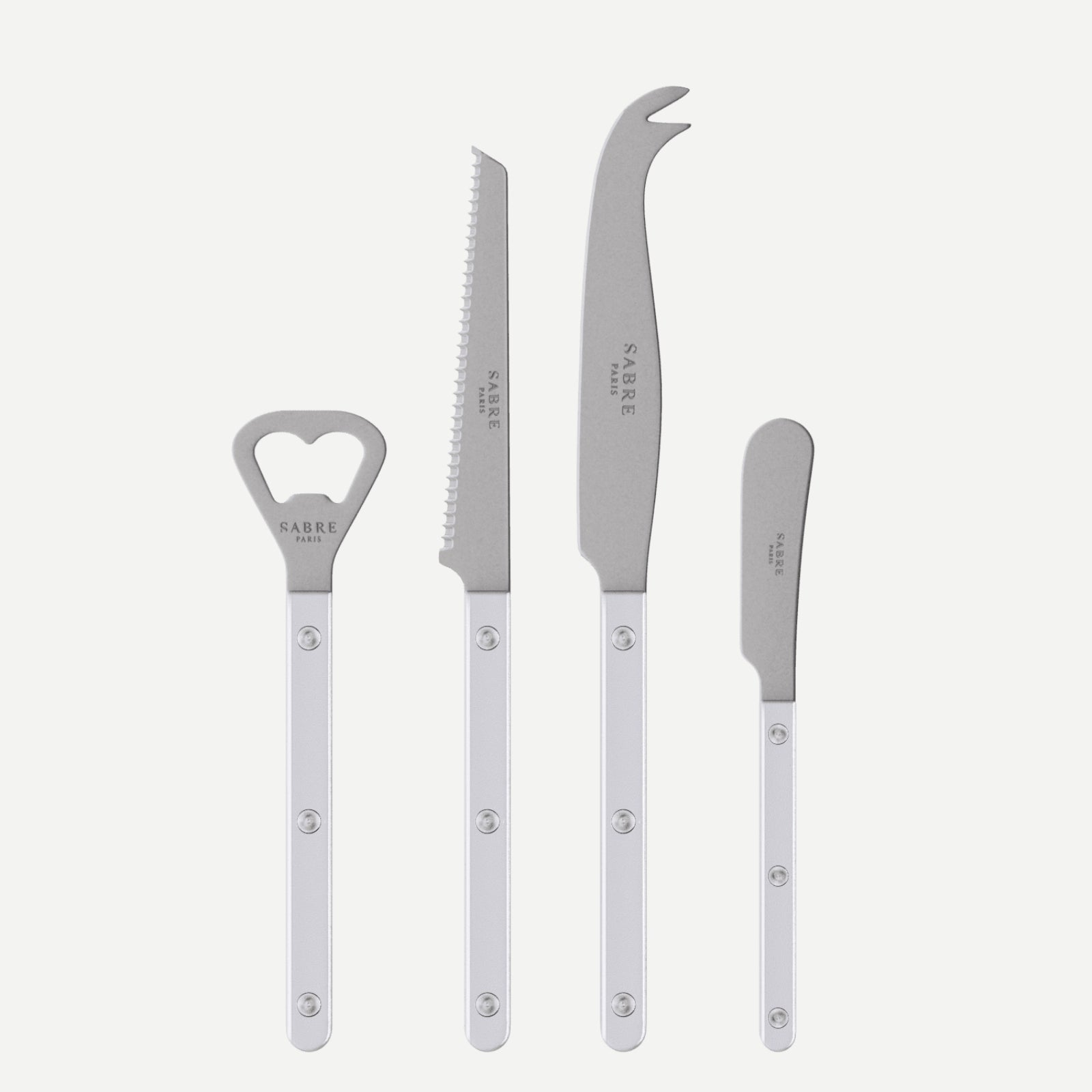 Bistrot Vintage Pearly, White - Bistrot aperitif set