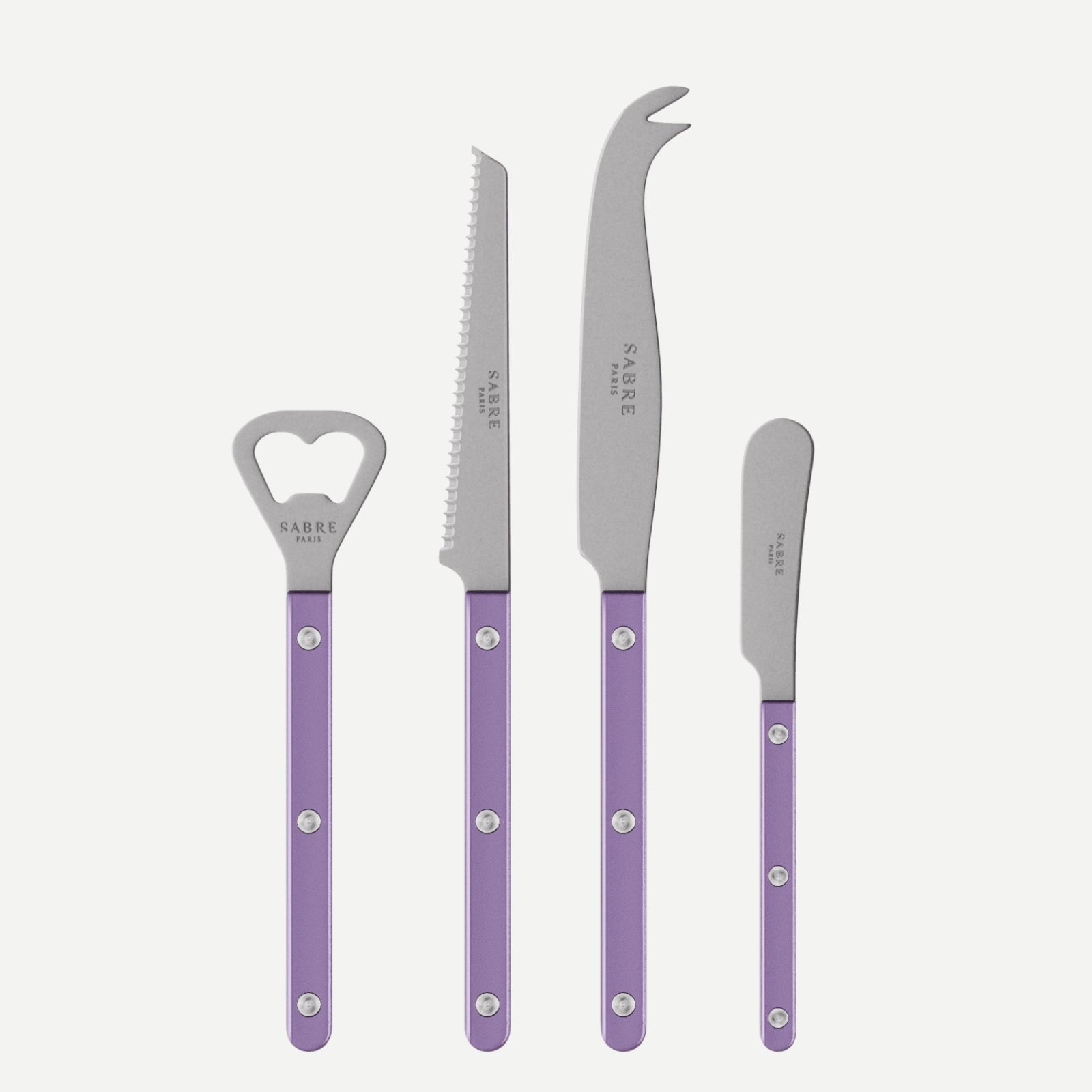 Bistrot Vintage Pearly, Purple - Bistrot aperitif set