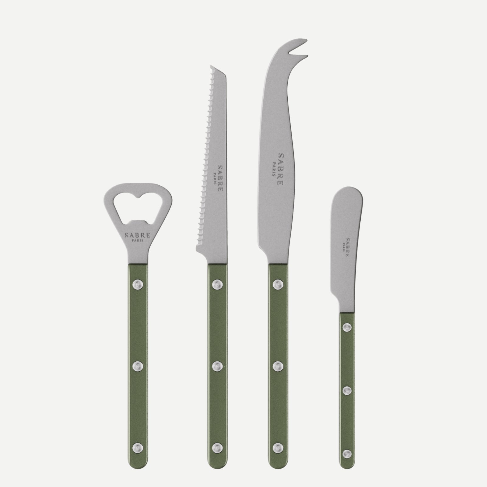 Bistrot Vintage Pearly, Dark green - Bistrot aperitif set