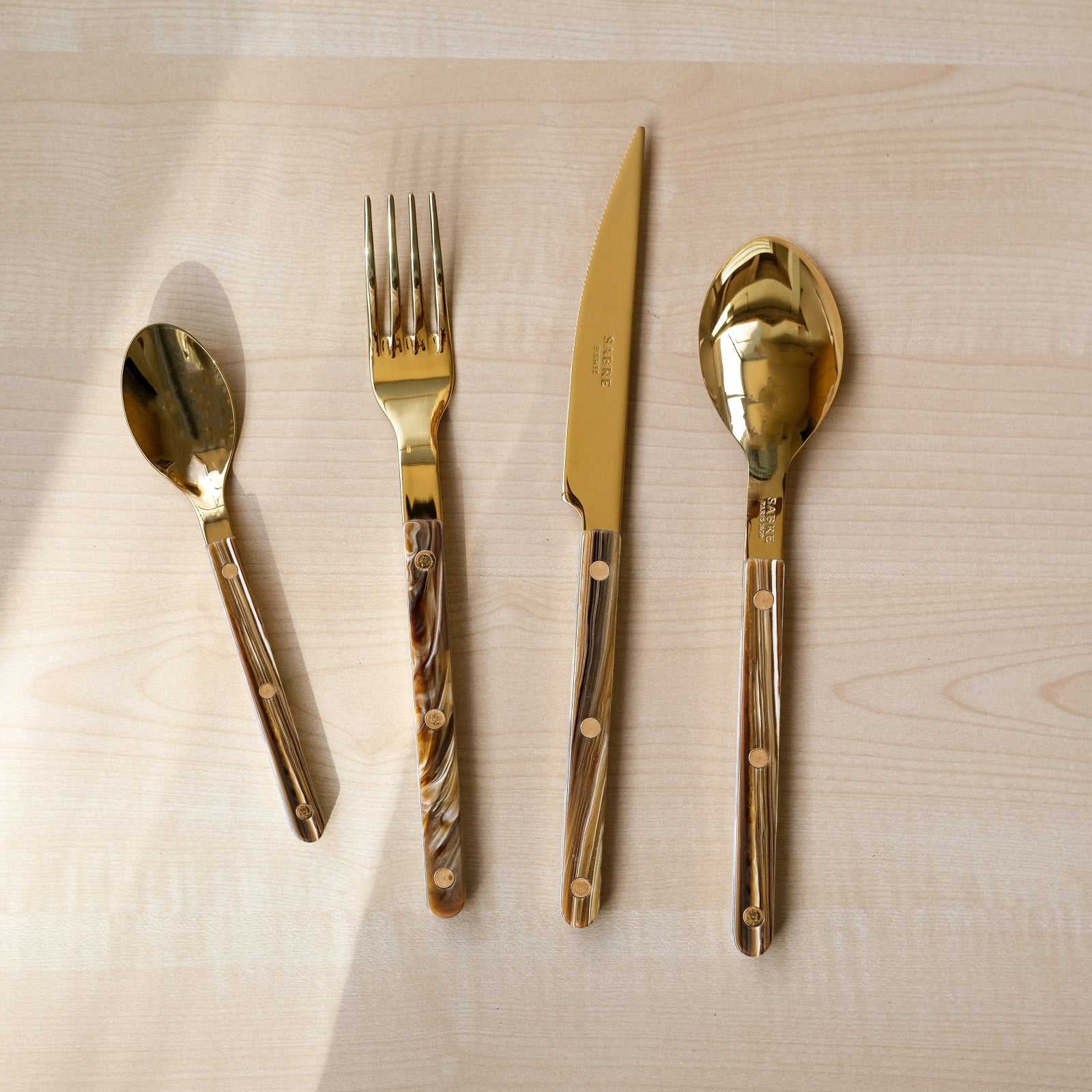 Bistrot Gold Buffalo, Faux Buffalo - 32 pieces cutlery set