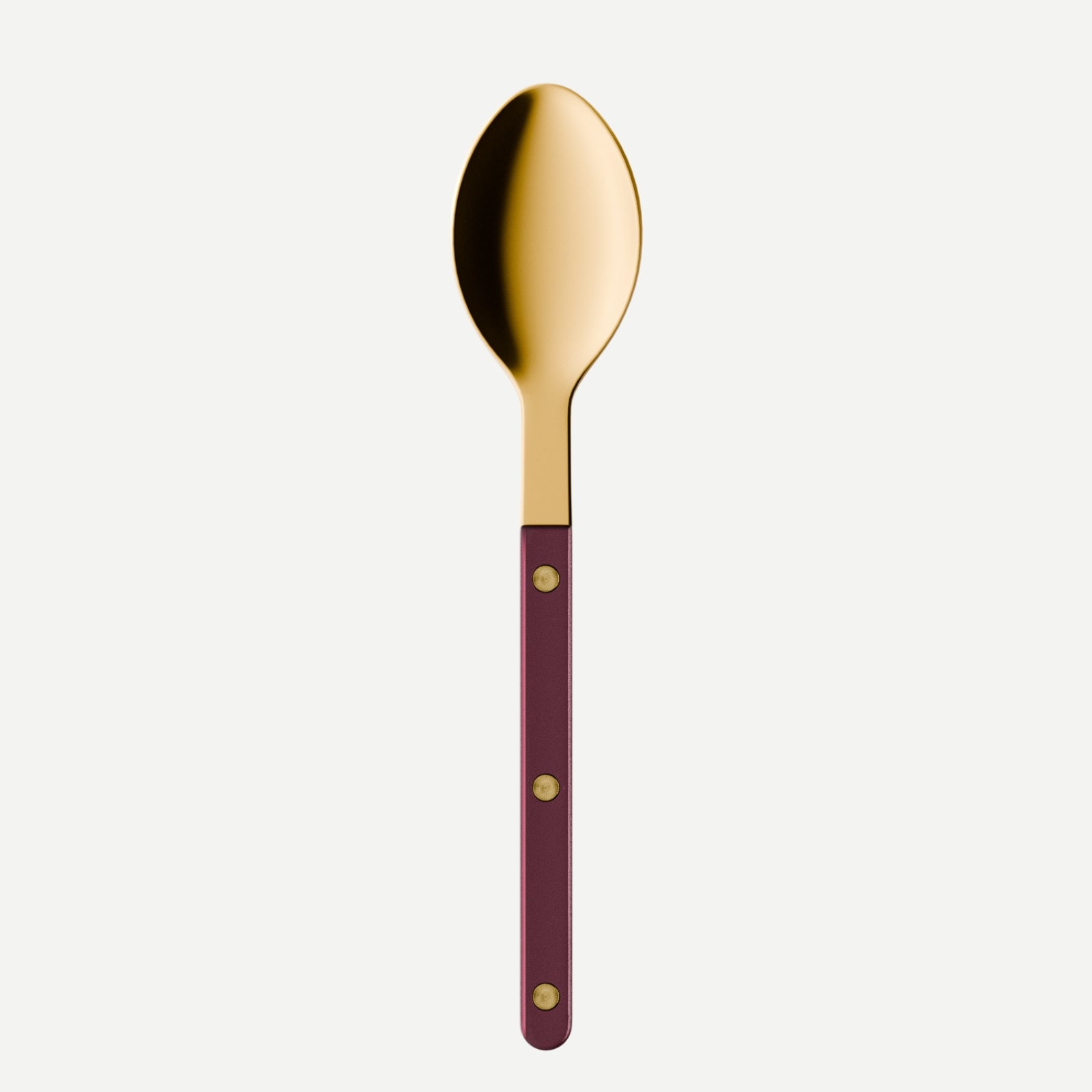 Bistrot Gold Pearly, Aubergine - Soup spoon