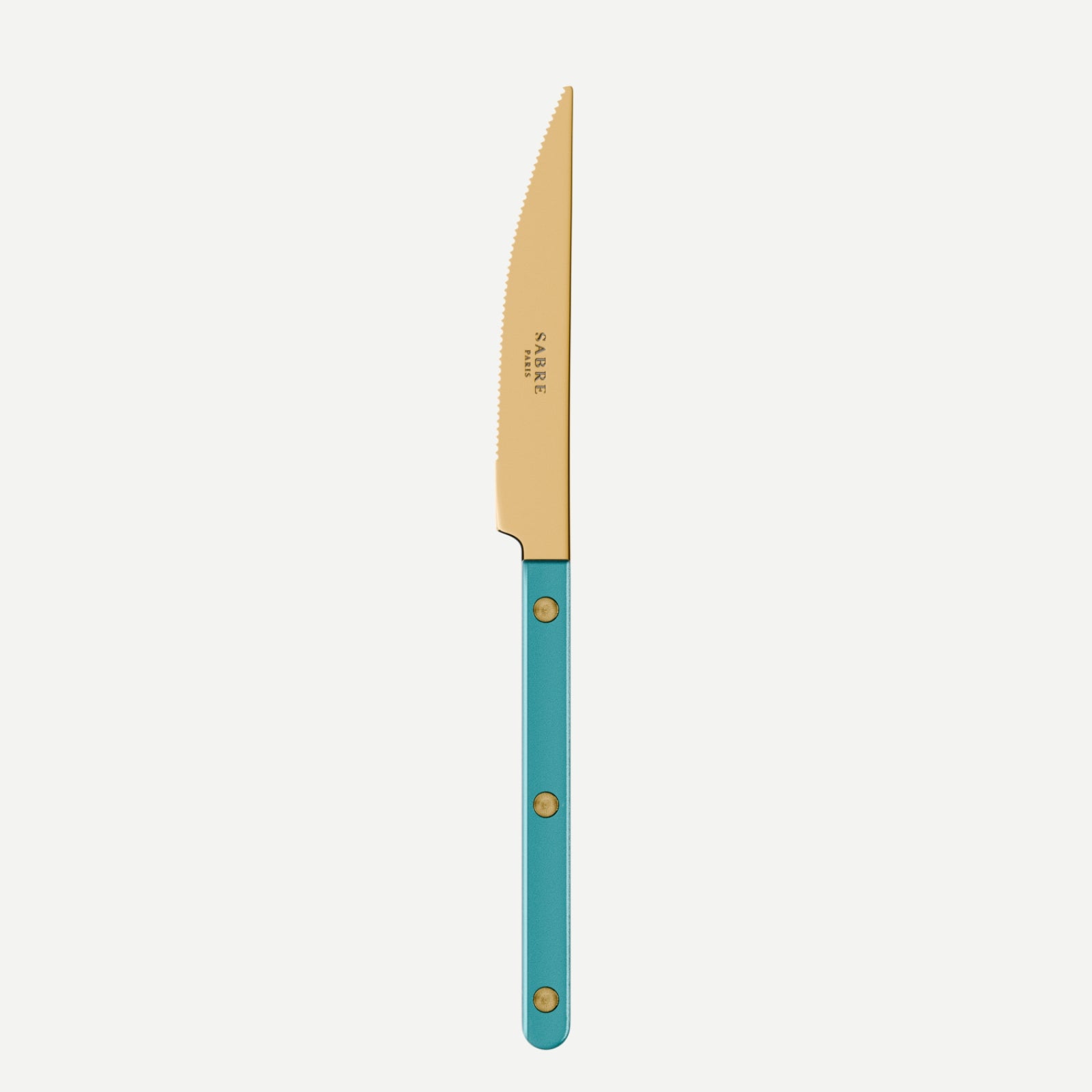 Bistrot Gold Pearly, Turquoise - Dinner knife