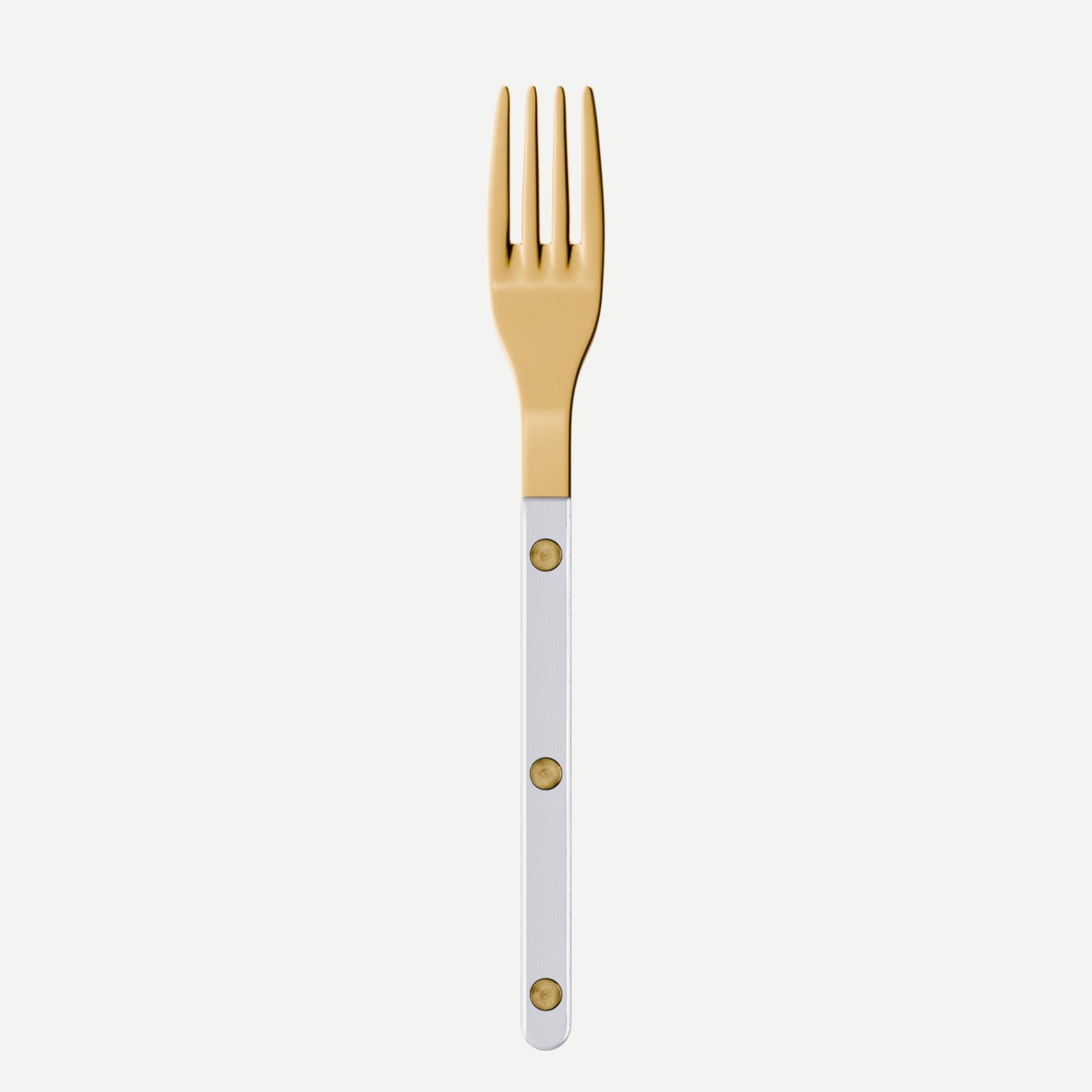 Bistrot Gold color Pearly, White - Salad fork