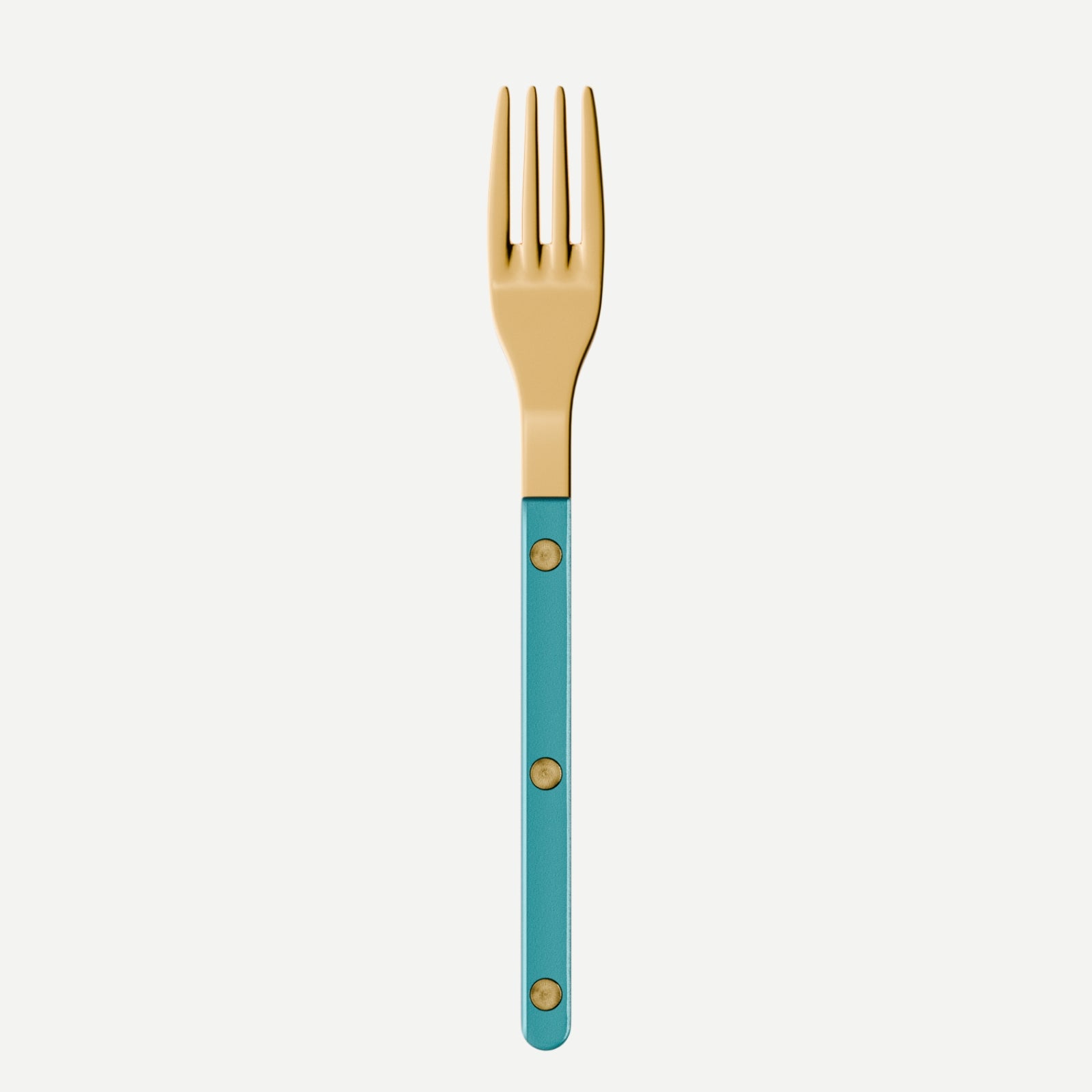 Bistrot Gold color Pearly, Turquoise - Salad fork