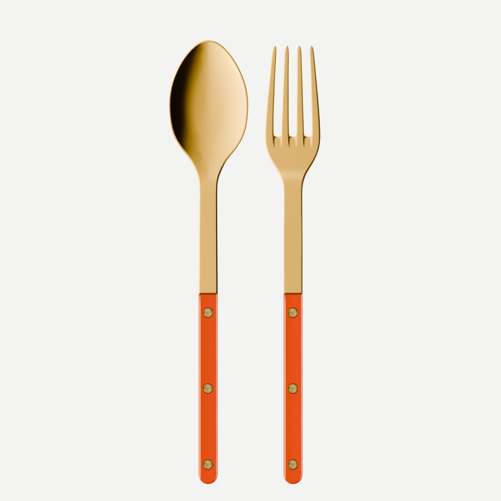 Bistrot Gold color Pearly, Orange - Serving set