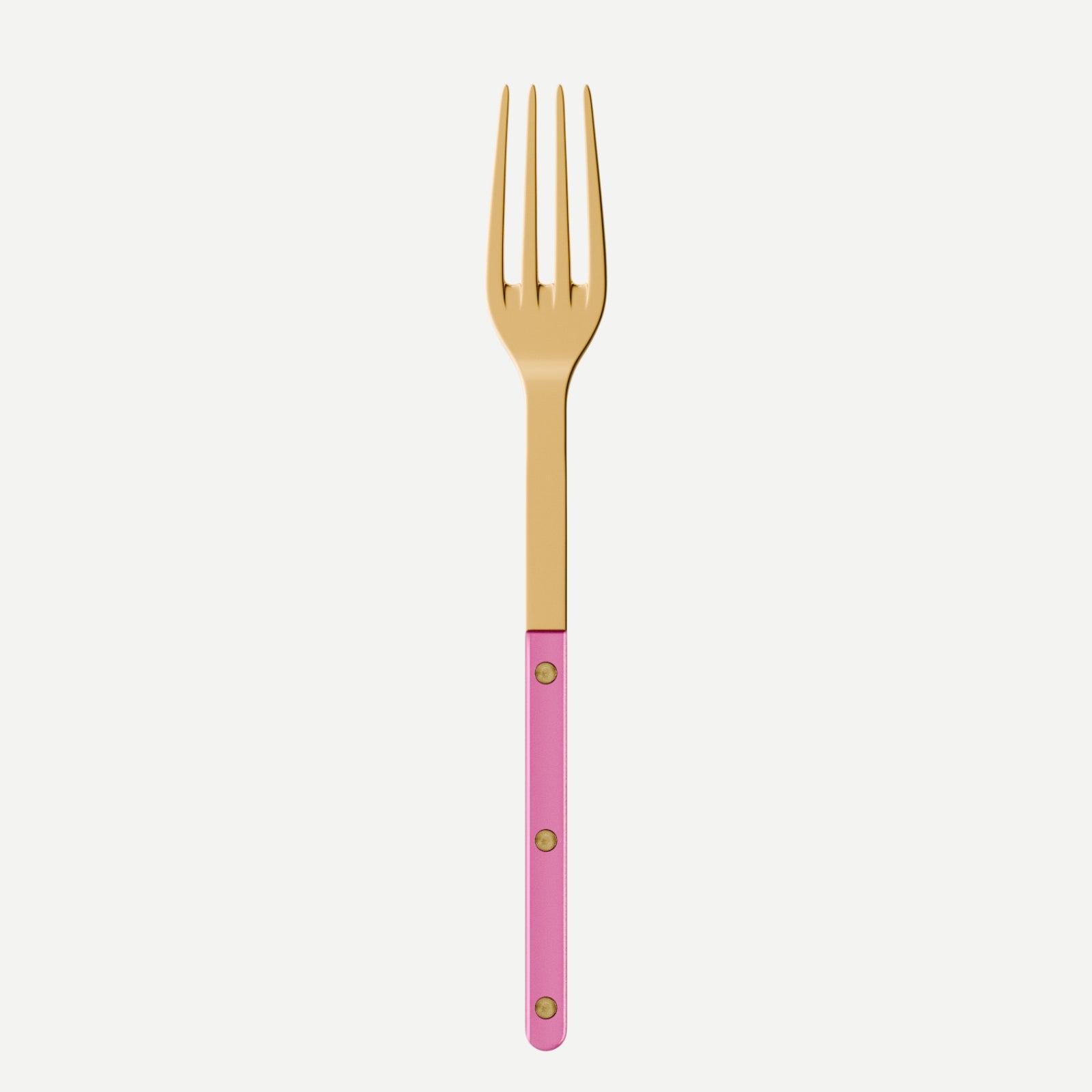 Bistrot Gold color Pearly, Pink - Serving fork
