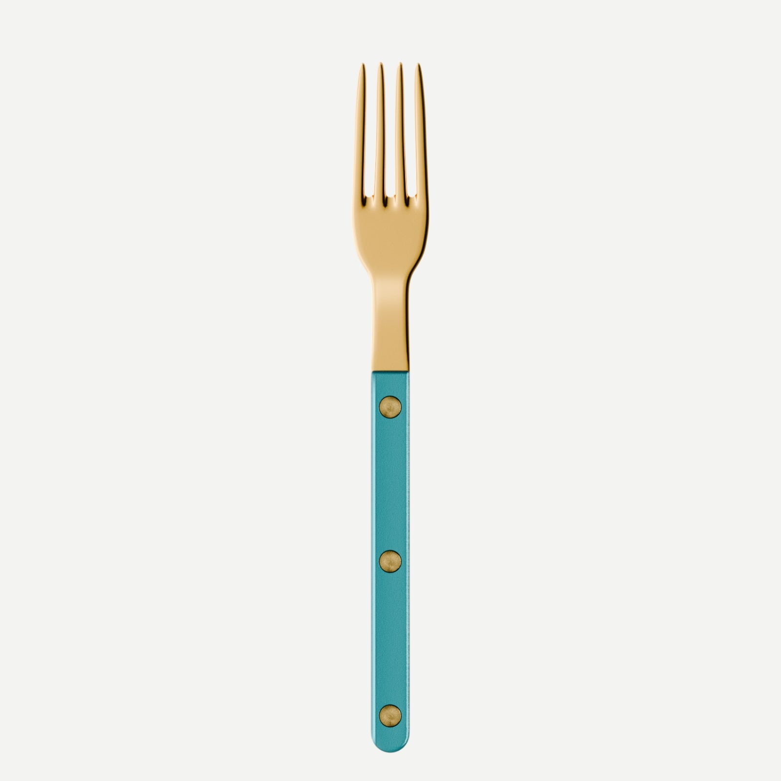 Bistrot Gold Pearly, Turquoise - Small fork