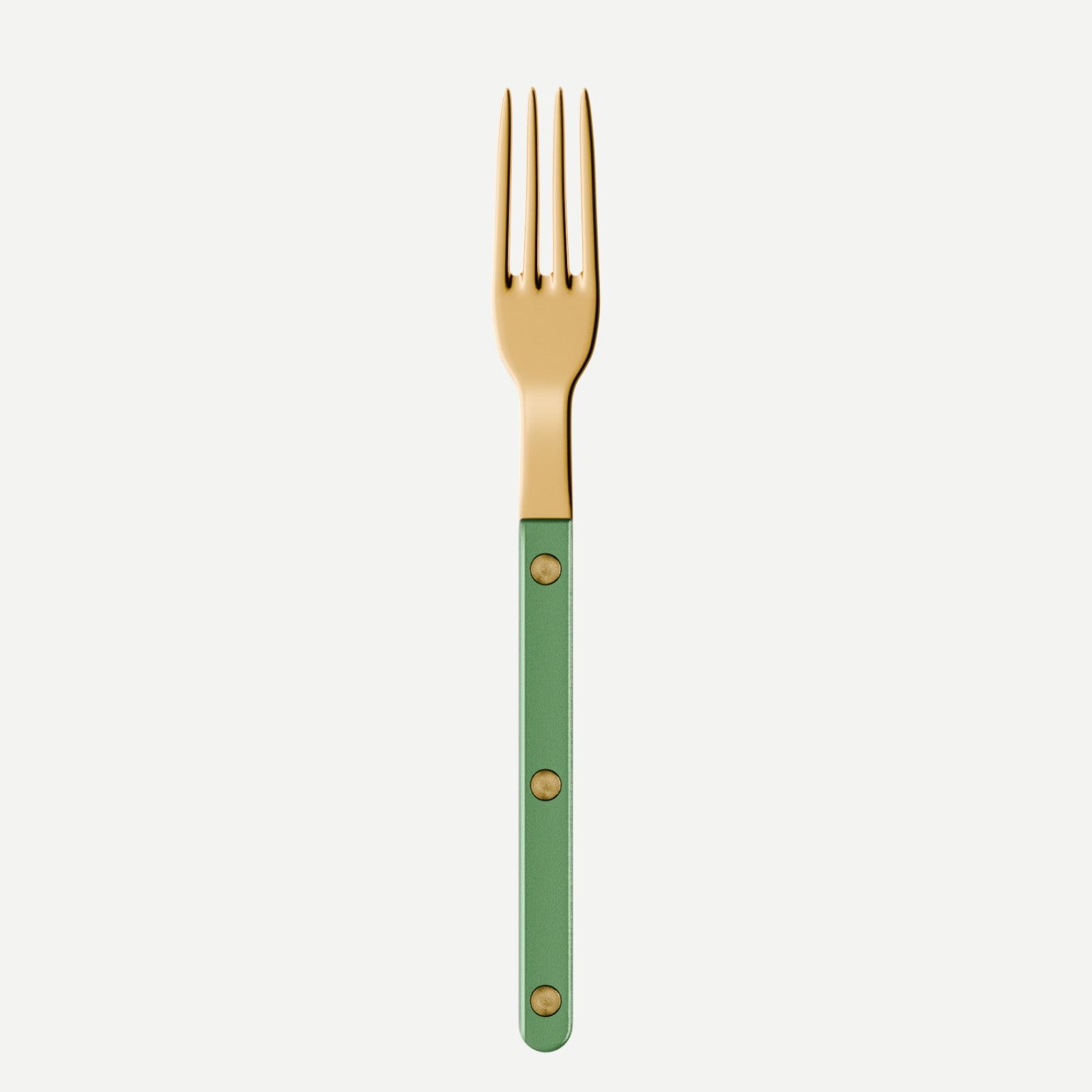 Bistrot Gold Pearly, Garden green - Small fork