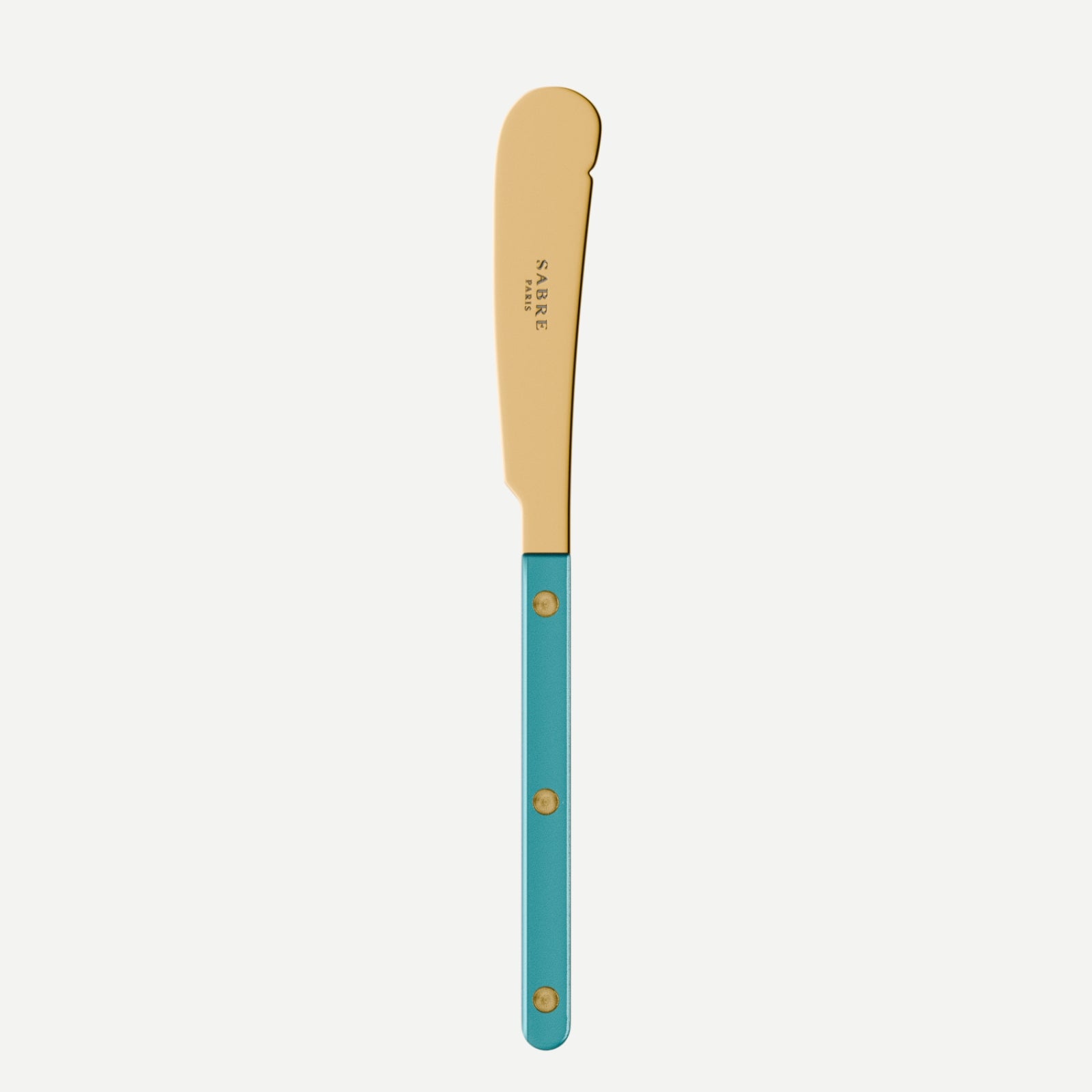 Bistrot Gold Pearly, Turquoise - Butter knife
