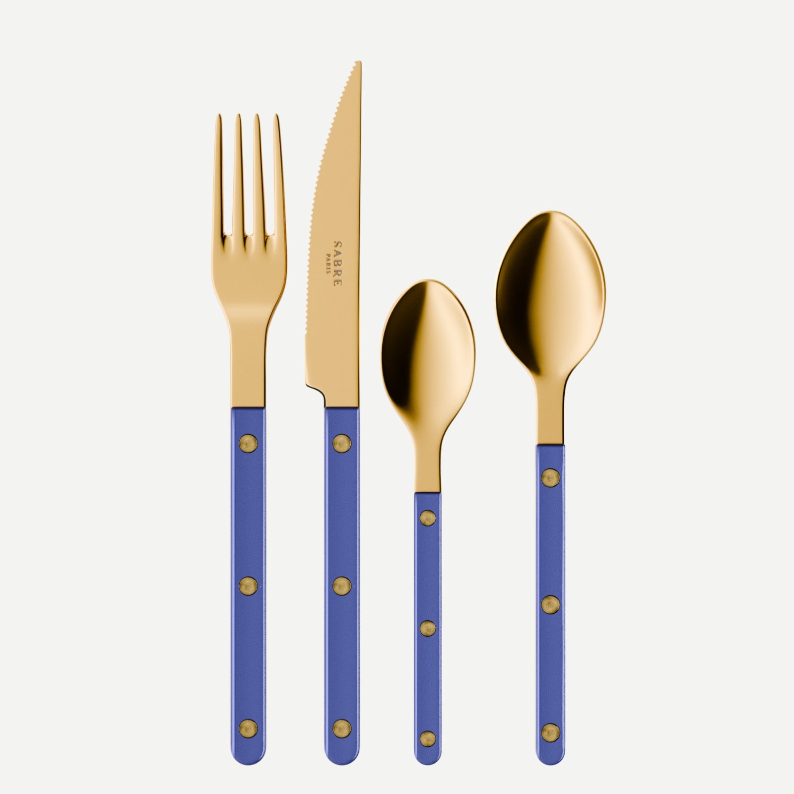 Bistrot Gold Pearly, Lapis blue - 24 pieces cutlery set