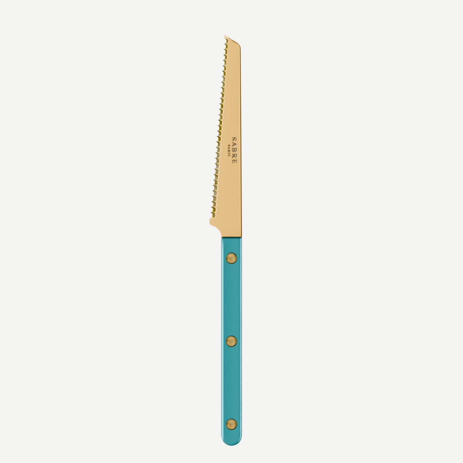Bistrot Gold Pearly, Turquoise - Tomato knife