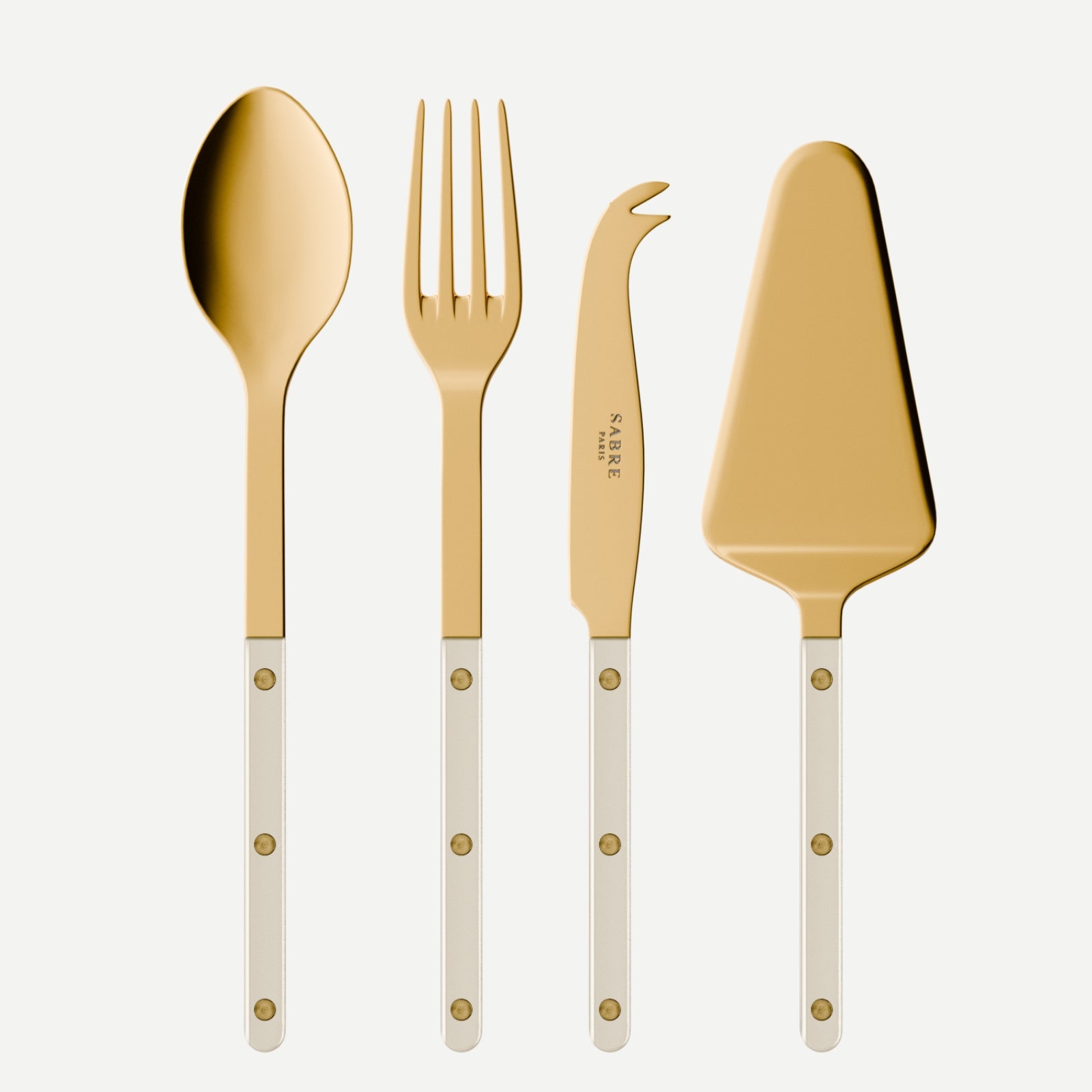 Bistrot Gold Pearly, Pearl - Set of 4 Bistrot must-have serving pieces