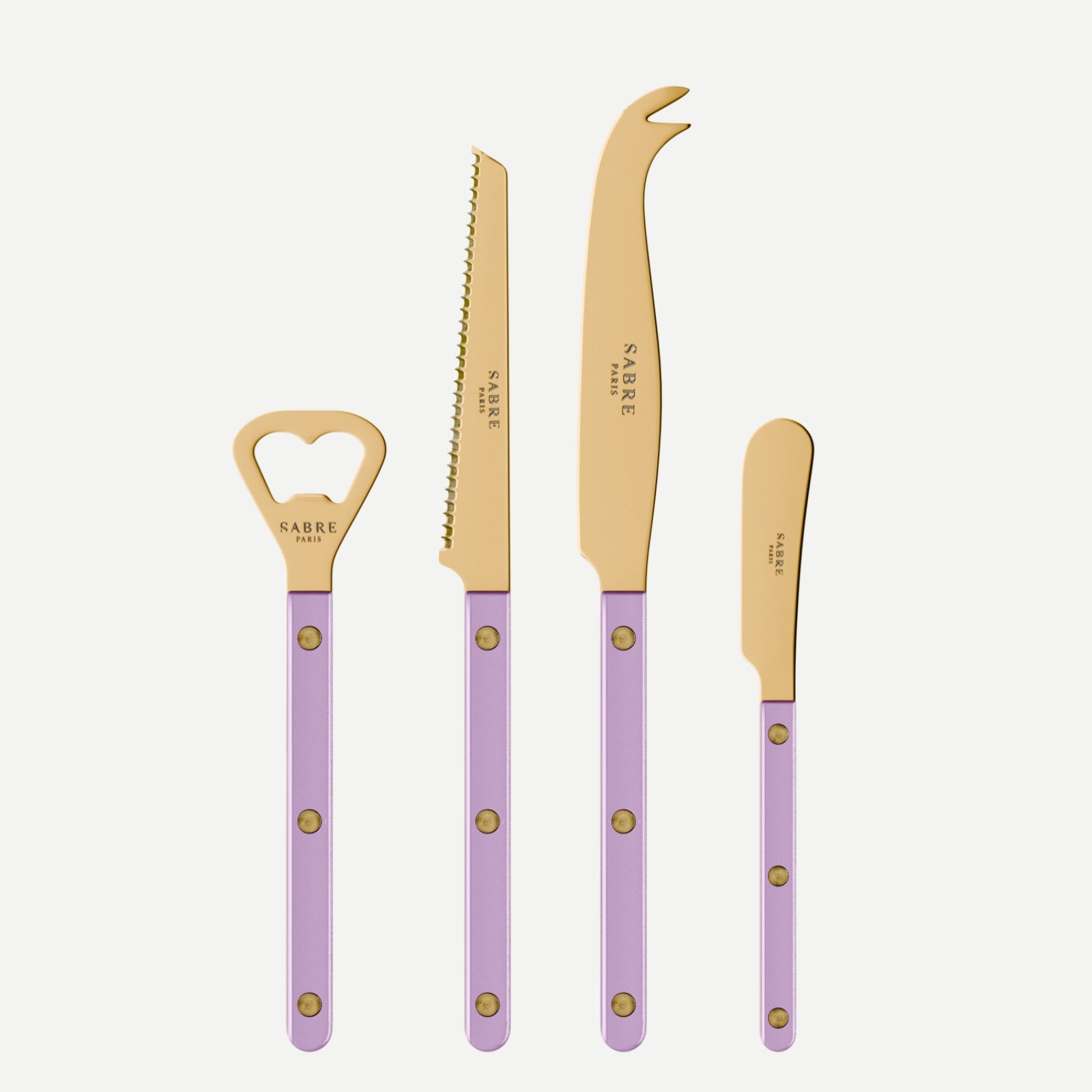 Bistrot Gold Pearly, Lilac - Bistrot aperitif set