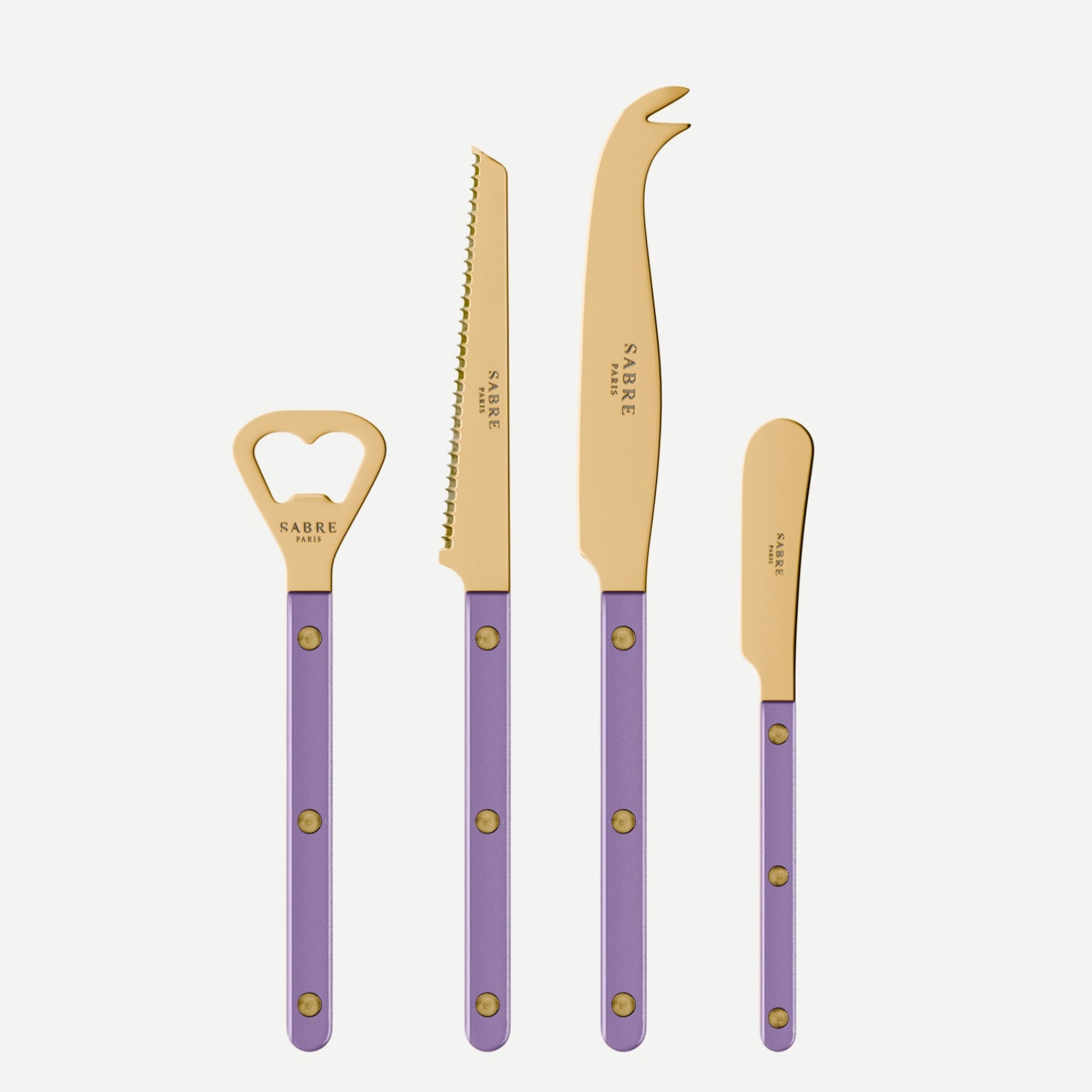 Bistrot Gold Pearly, Purple - Bistrot aperitif set