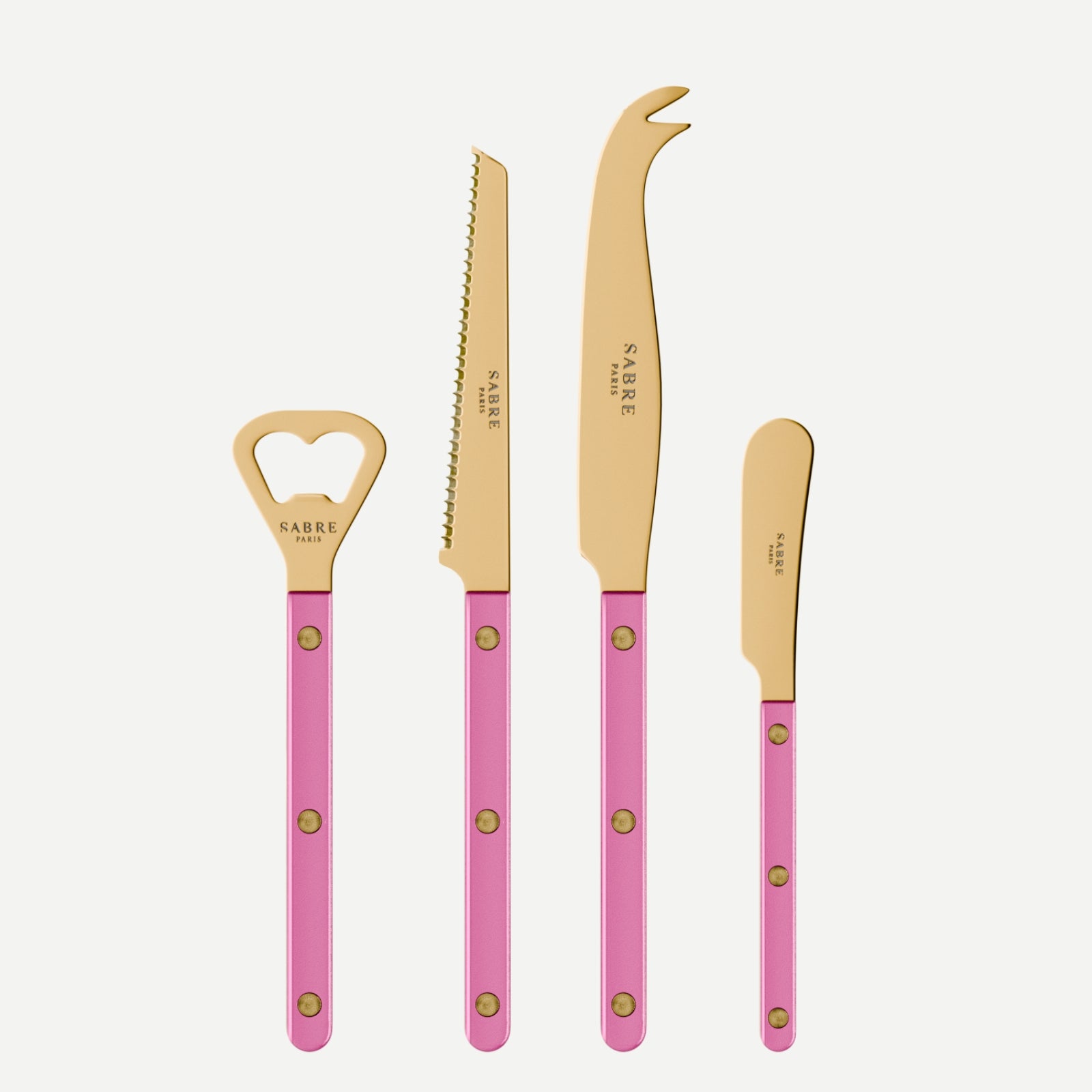Bistrot Gold Pearly, Pink - Bistrot aperitif set