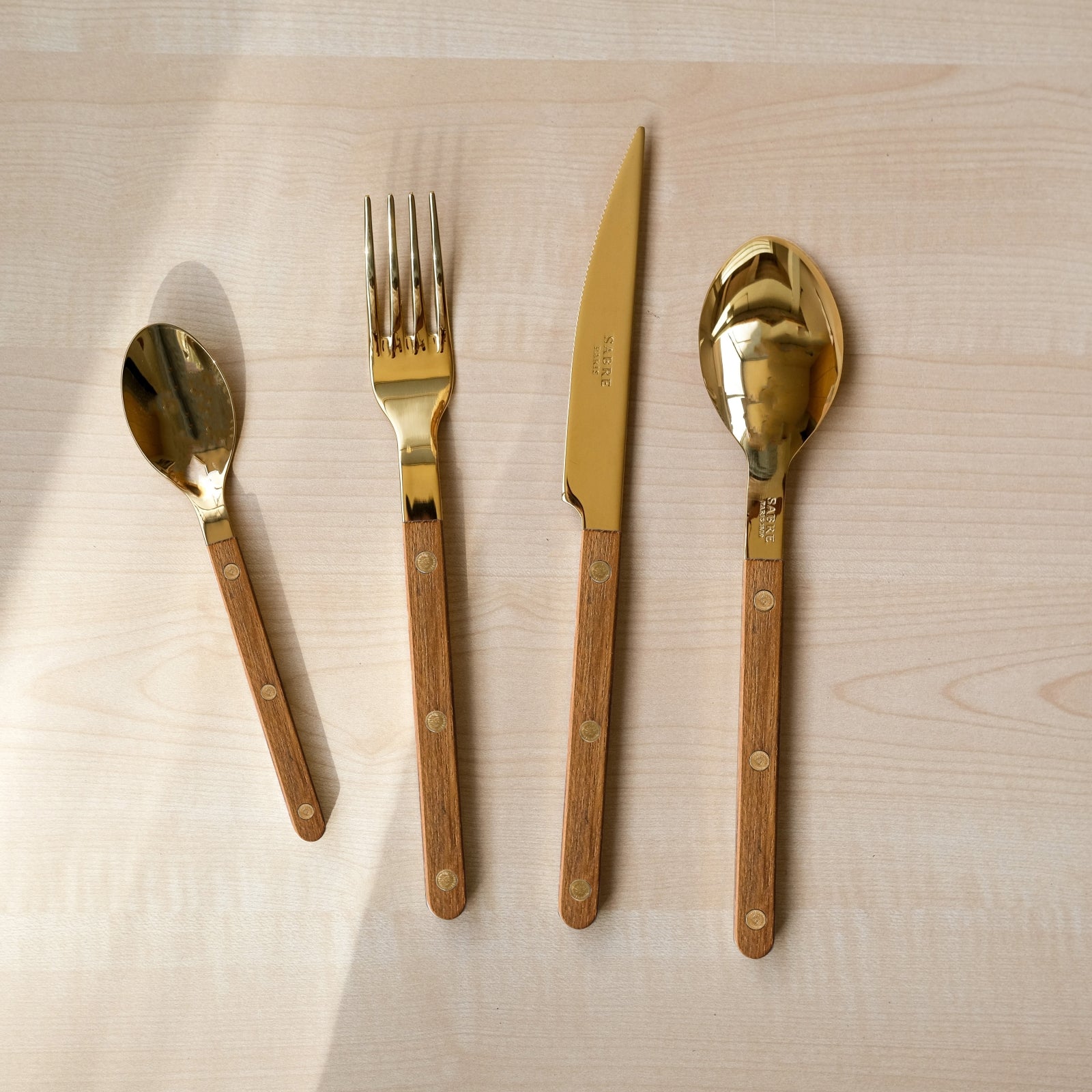 Bistrot Gold Teak, Teak - Dinner fork