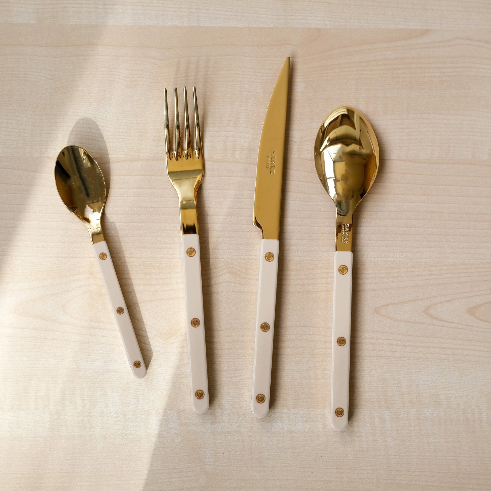 Bistrot Gold Solid, Light kaki - Soup spoon