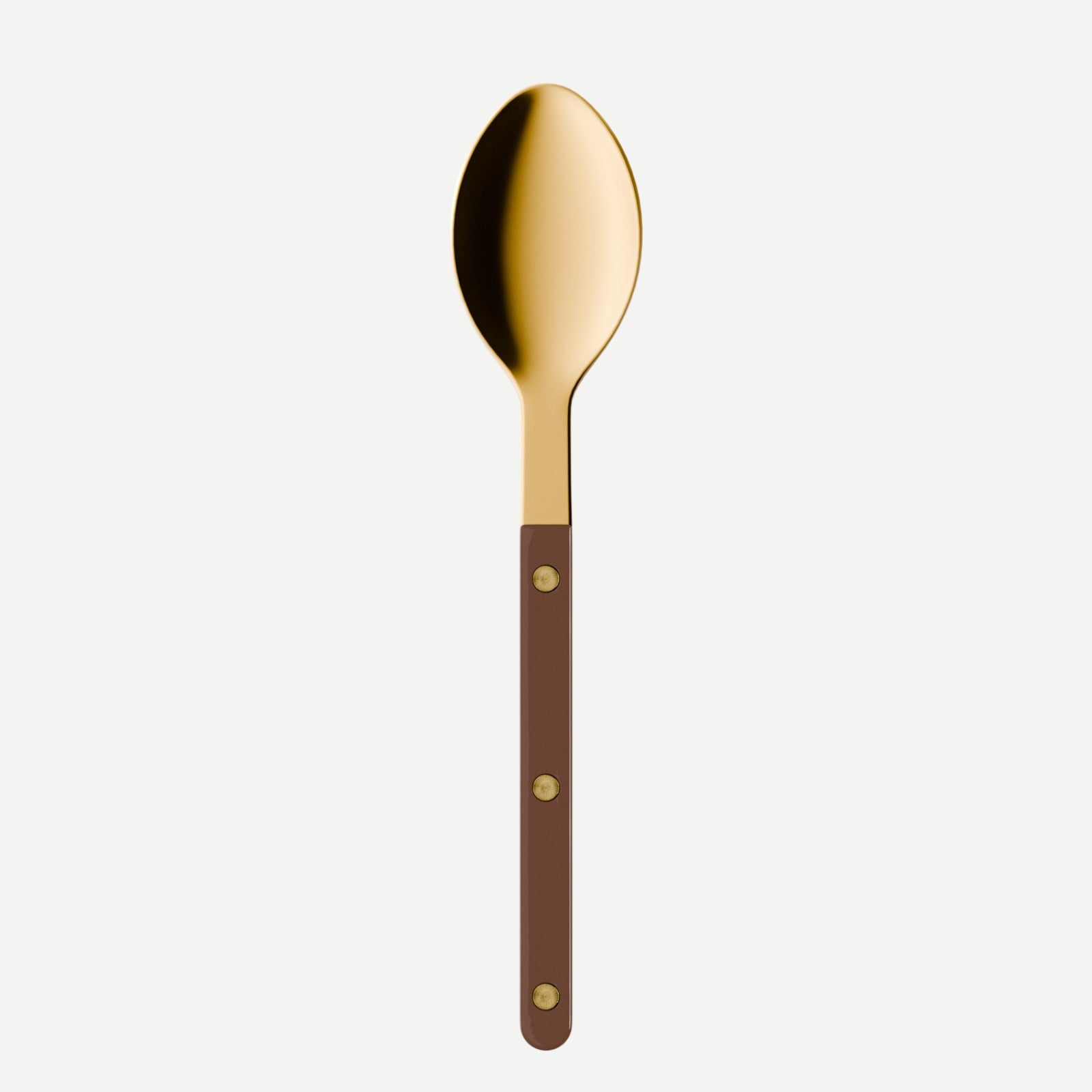 Bistrot Gold Solid, Chocolate - Soup spoon