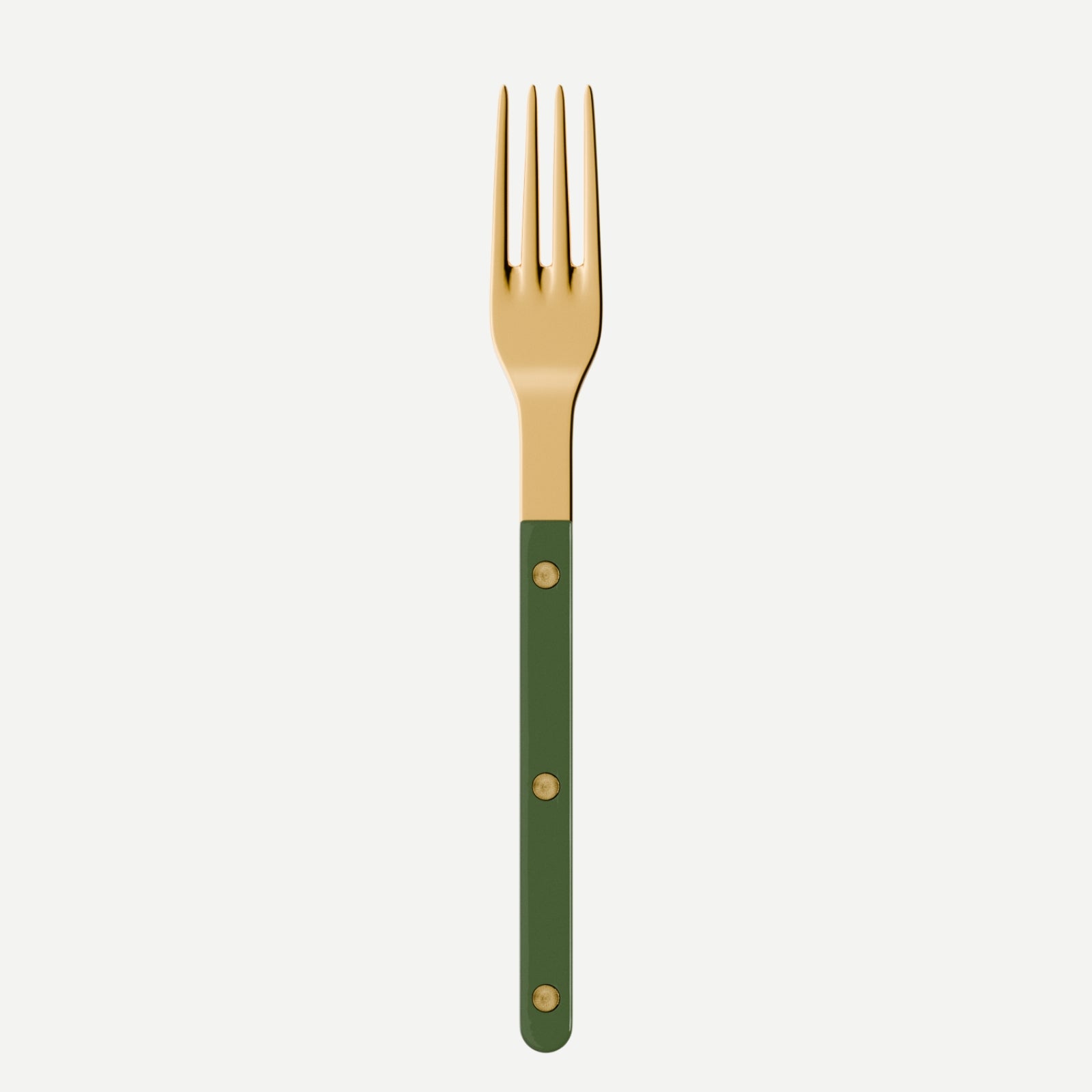 Bistrot Gold color Solid, Green - Dinner fork