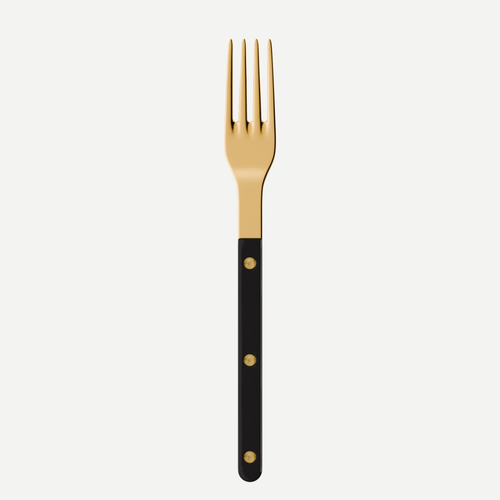 Bistrot Gold color Solid, Black - Dinner fork