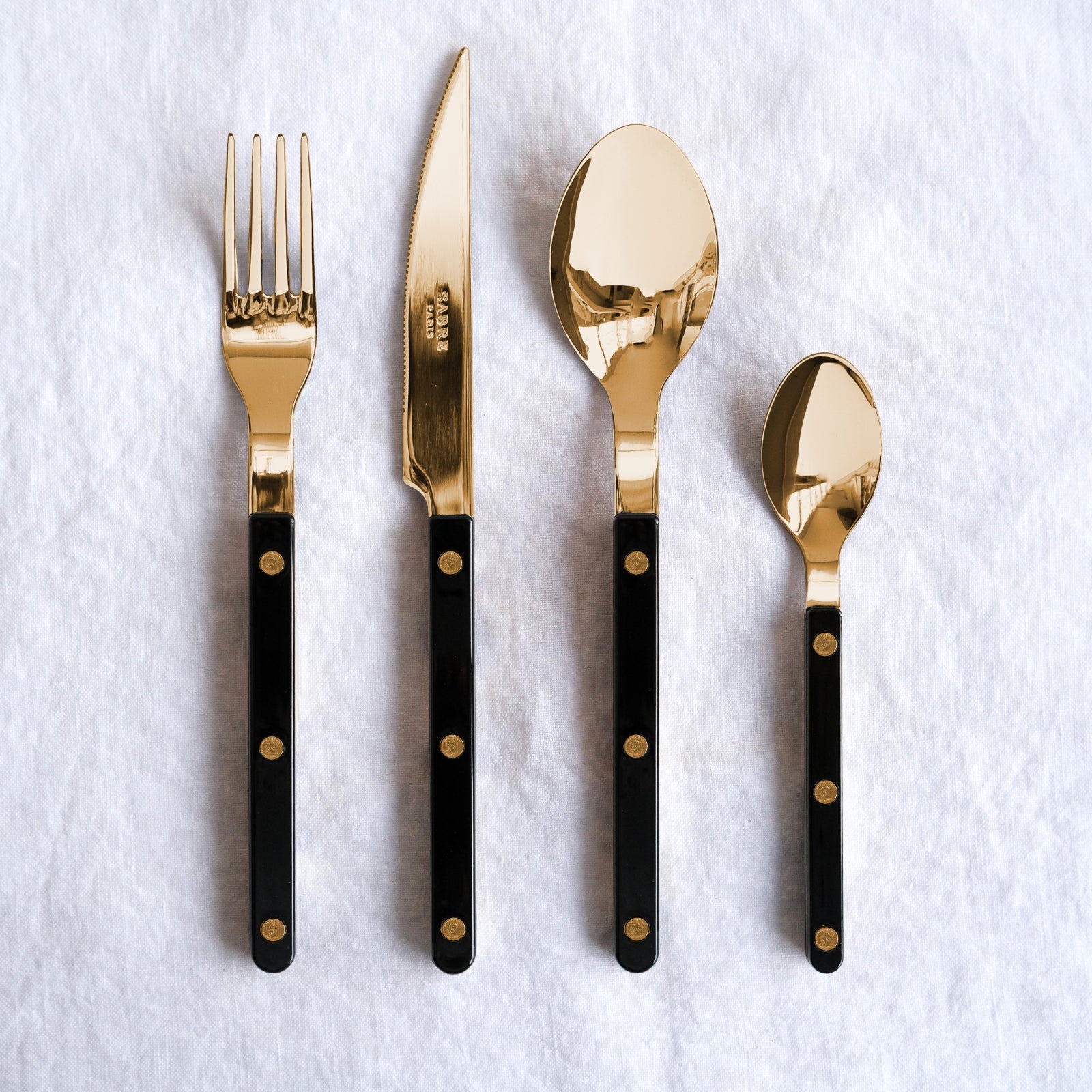 Bistrot Gold Solid, Black - Dinner fork