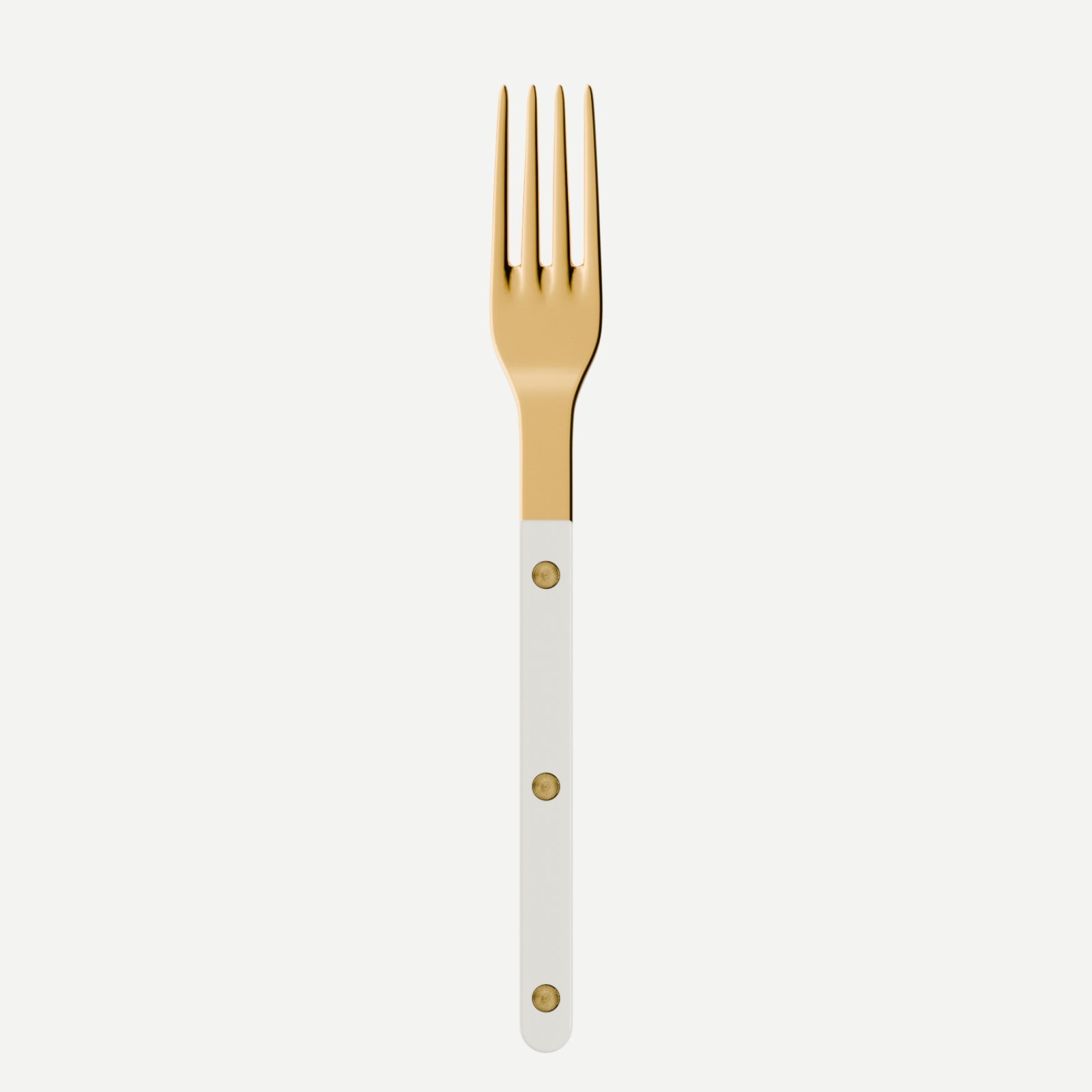 Bistrot Gold color Solid, White - Dinner fork