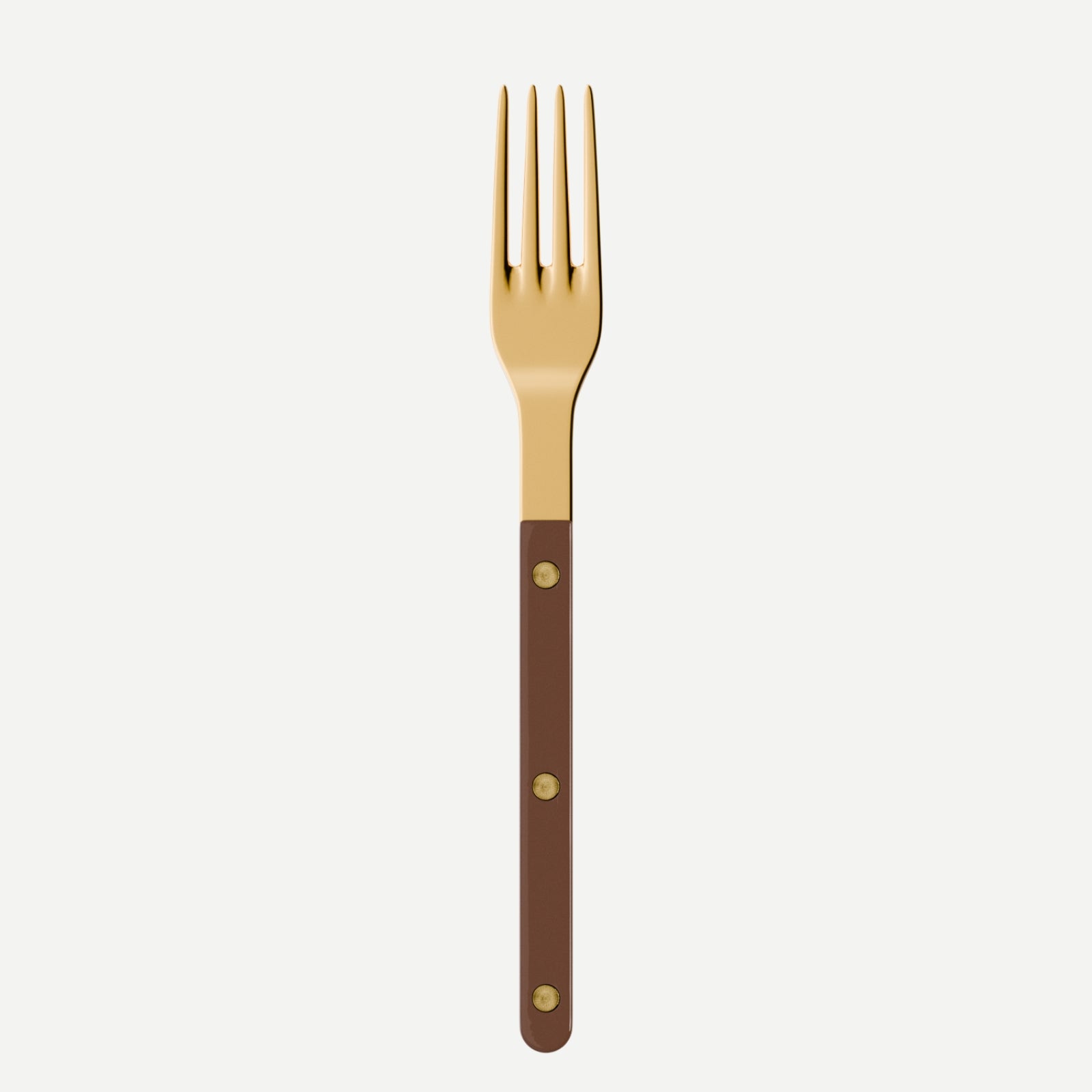 Bistrot Gold color Solid, Chocolate - Dinner fork