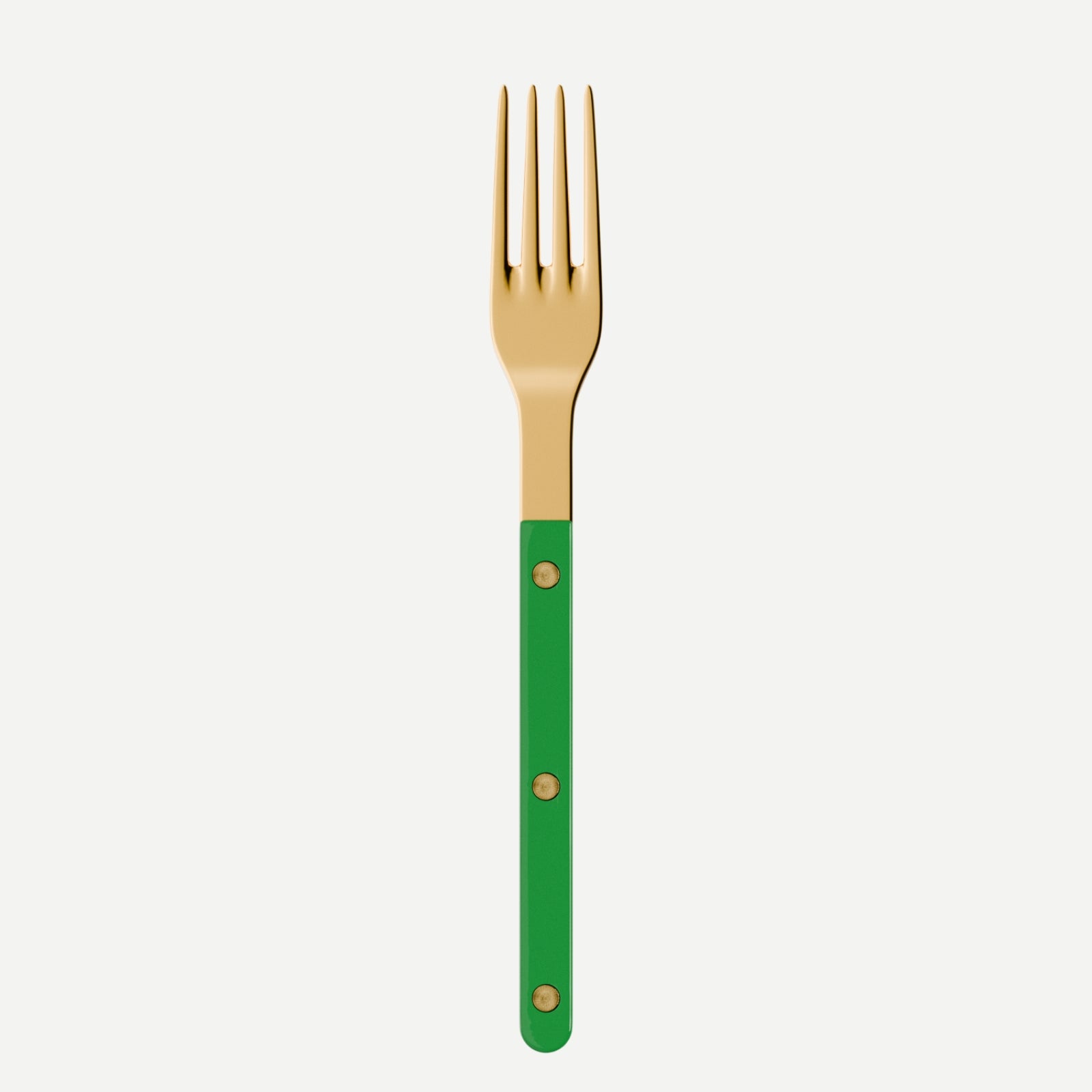 Bistrot Gold color Solid, Garden green - Dinner fork