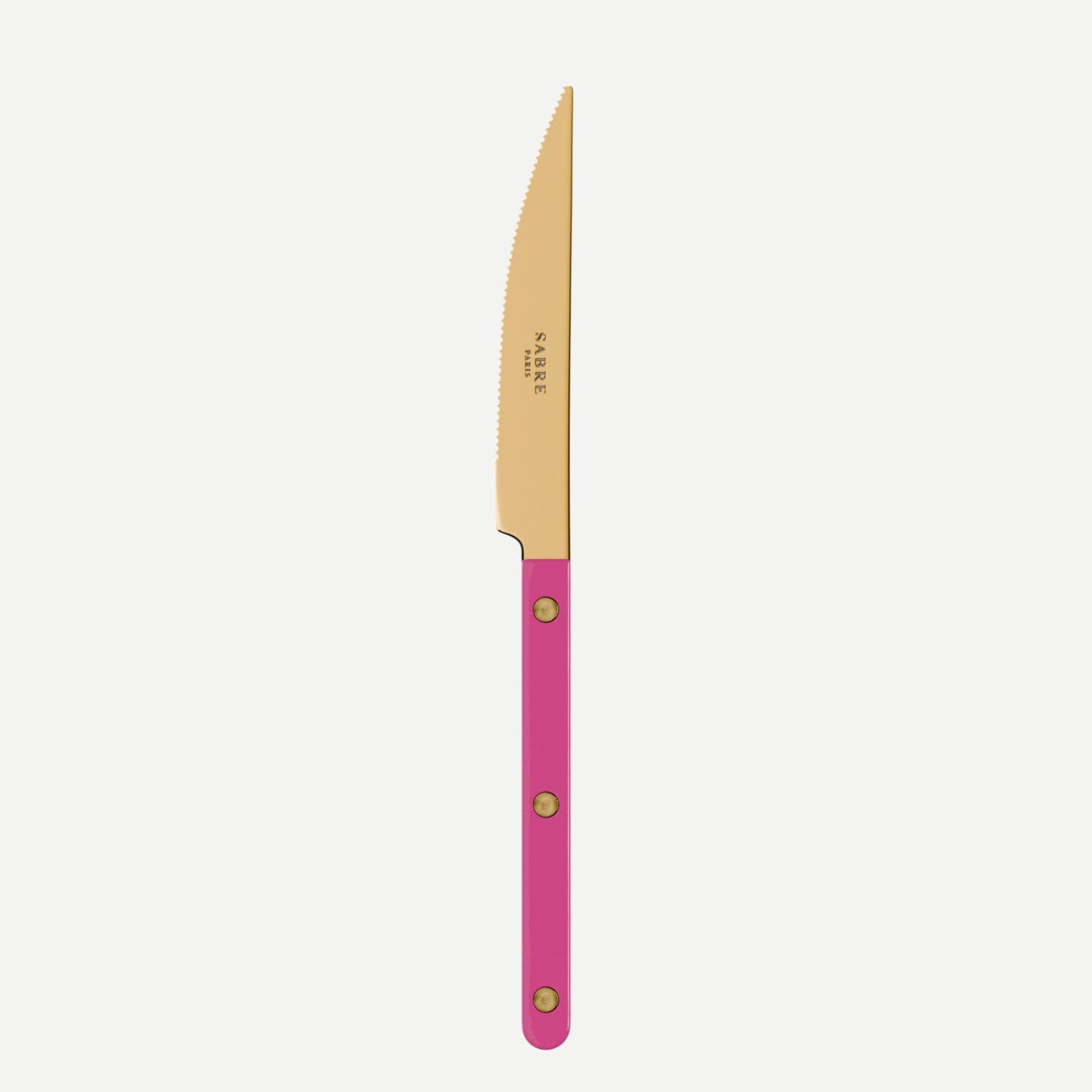 Bistrot Gold Solid, Raspberry - Dinner knife