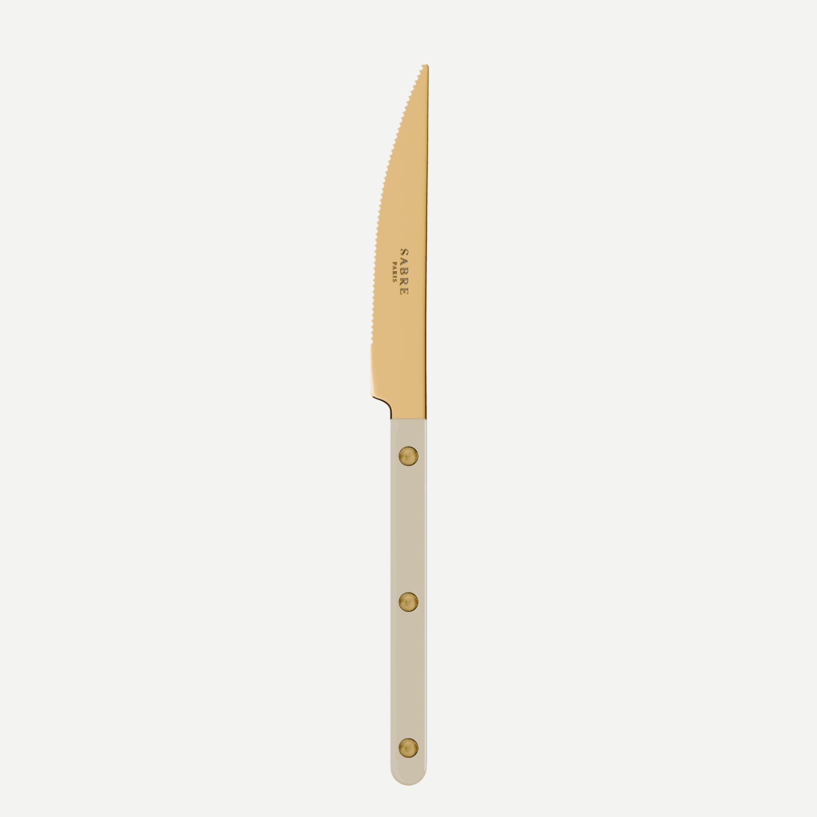 Bistrot Gold Solid, Light kaki - Dinner knife