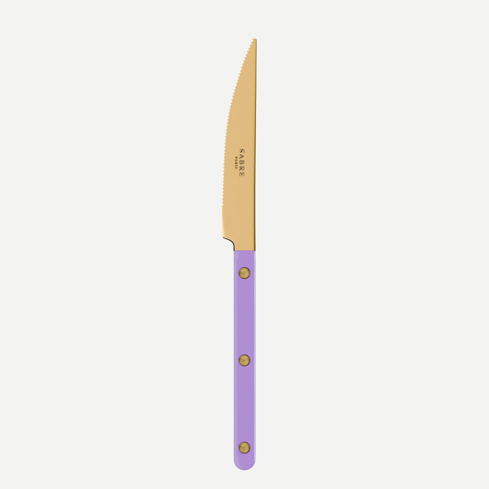 Bistrot Gold Solid, Purple - Dinner knife