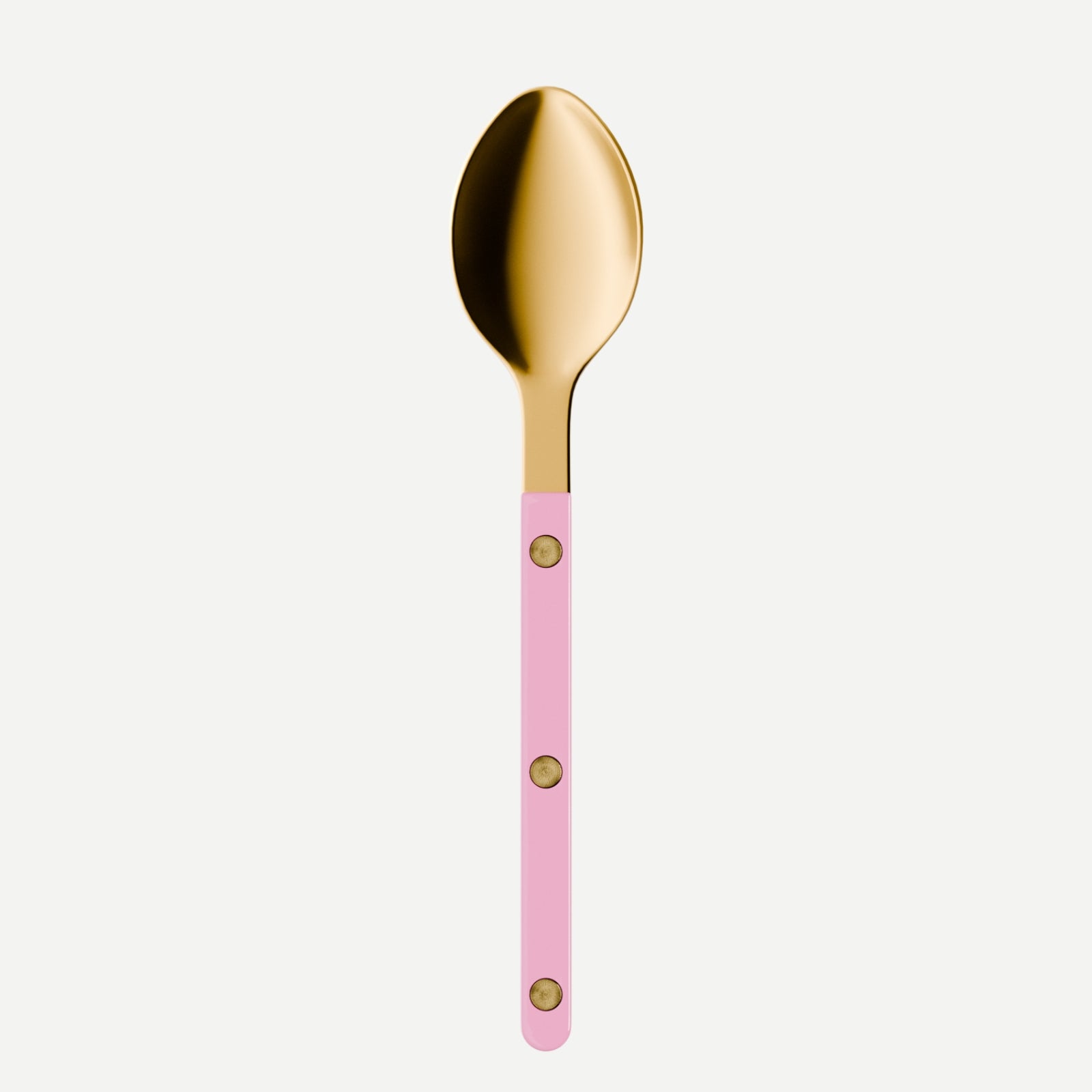 Bistrot Gold Solid, Pink - Dessert spoon