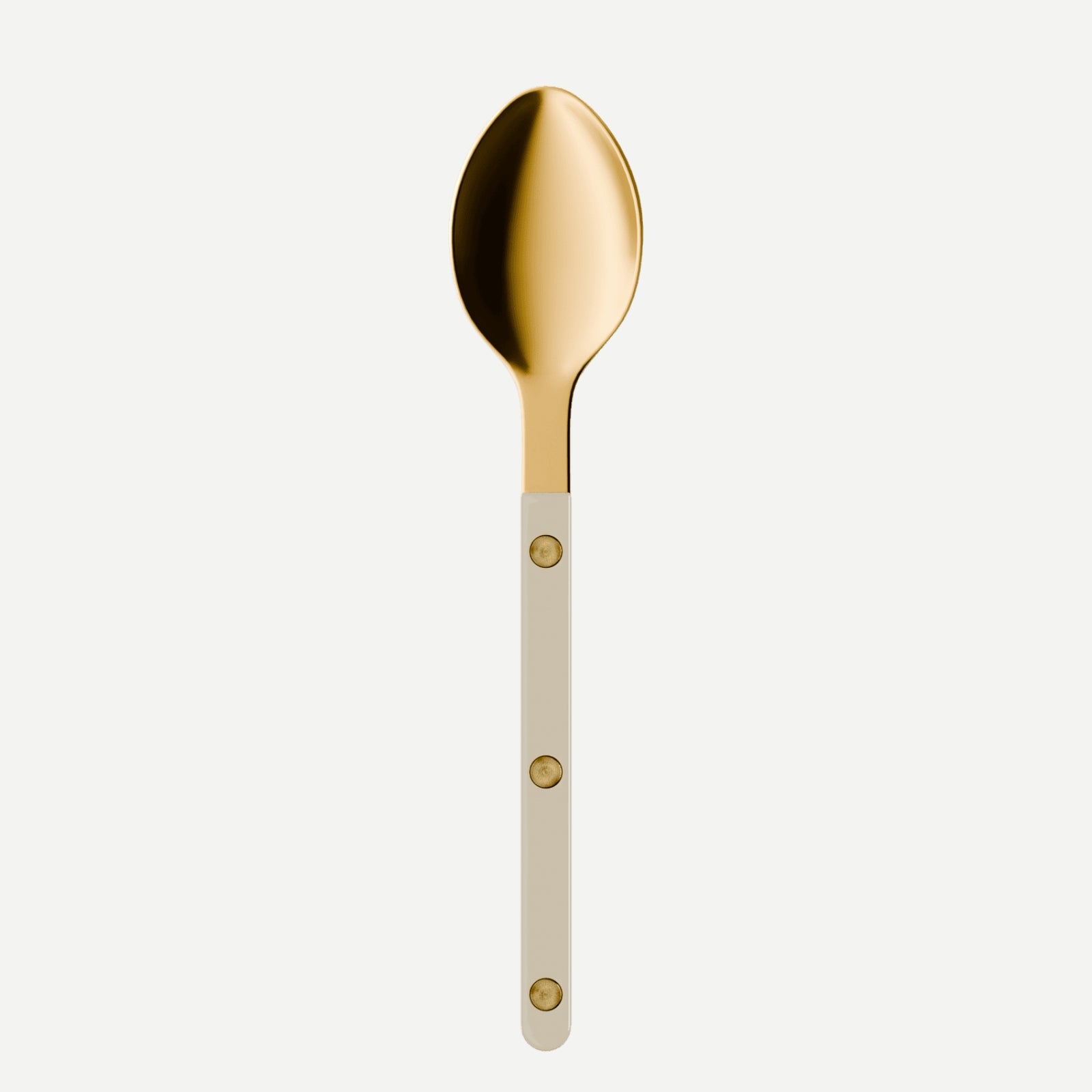 Bistrot Gold Solid, Light kaki - Dessert spoon