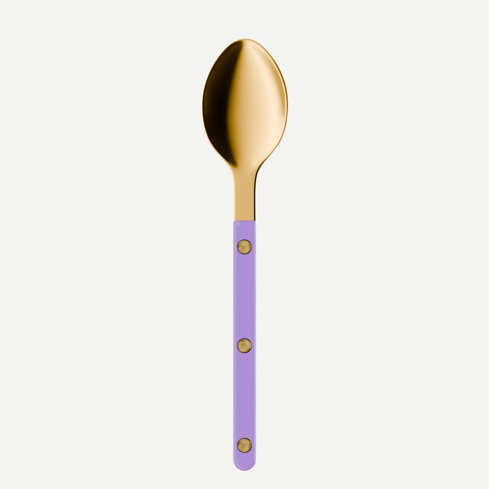 Bistrot Gold Solid, Purple - Dessert spoon