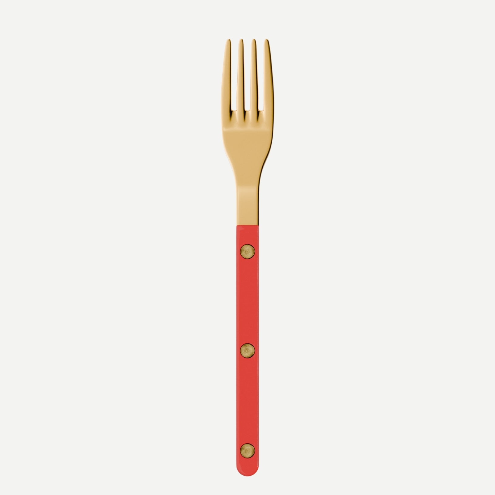 Bistrot Gold color Solid, Red - Salad fork