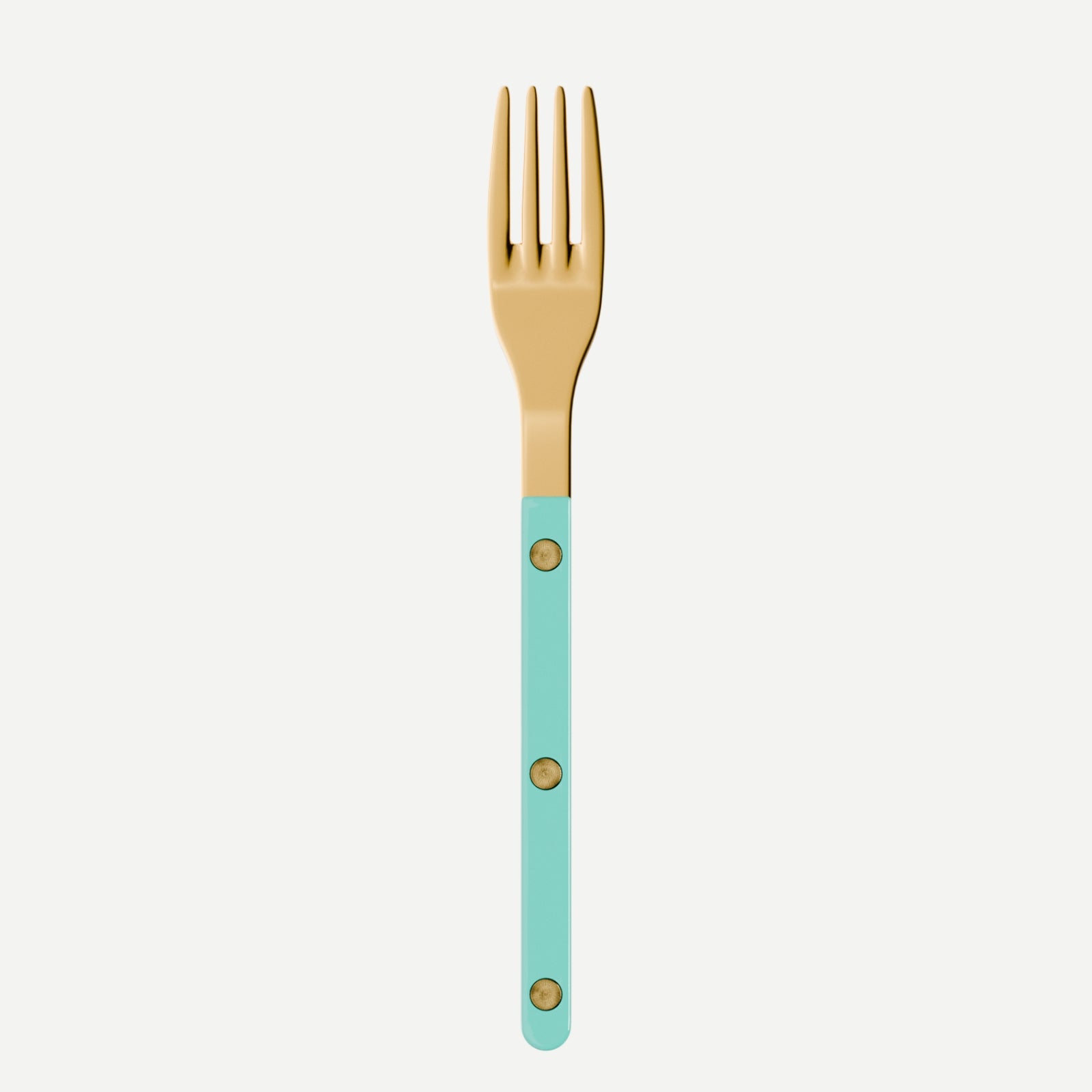Bistrot Gold Solid, Turquoise - Salad fork