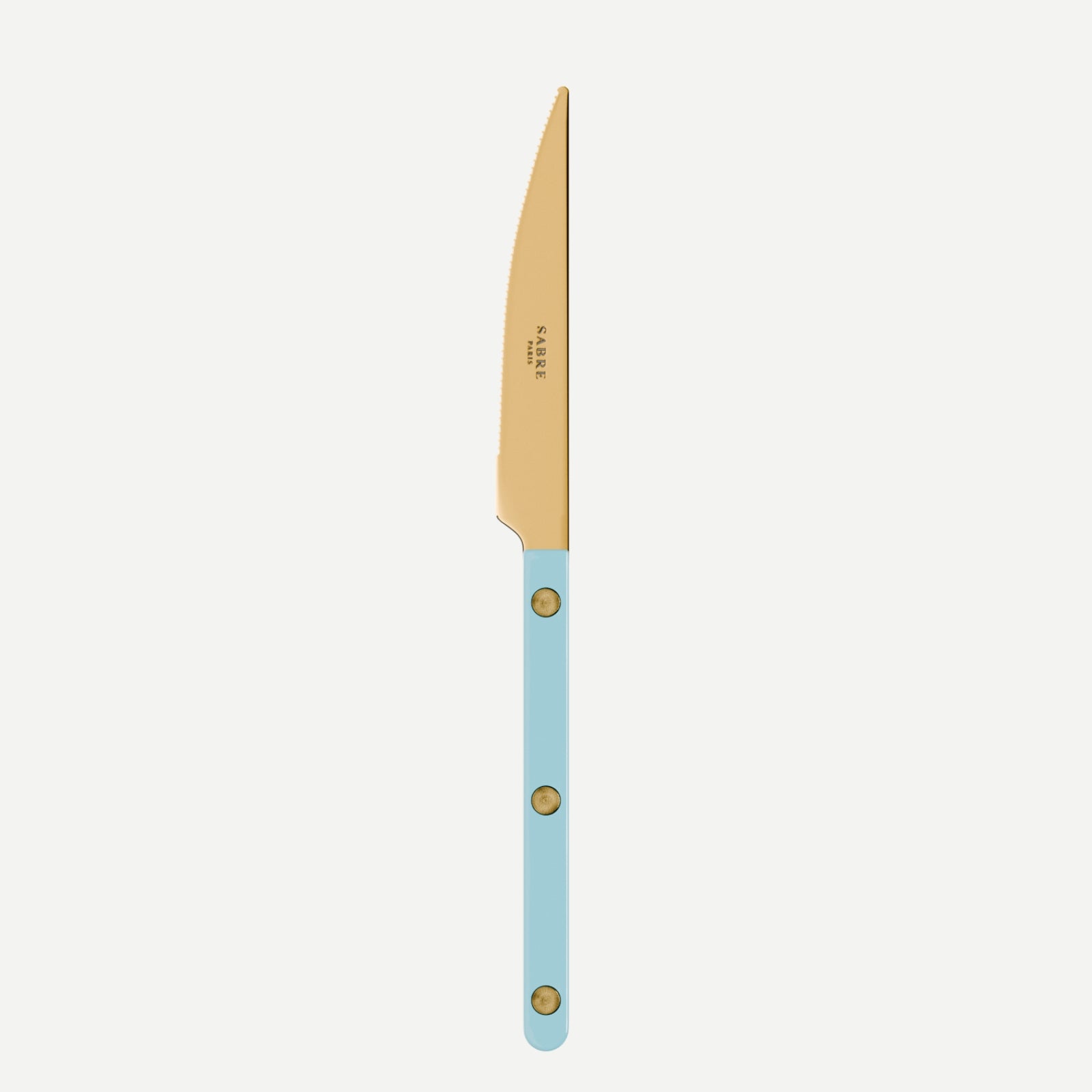 Bistrot Gold Solid, Pastel blue - Dessert knife