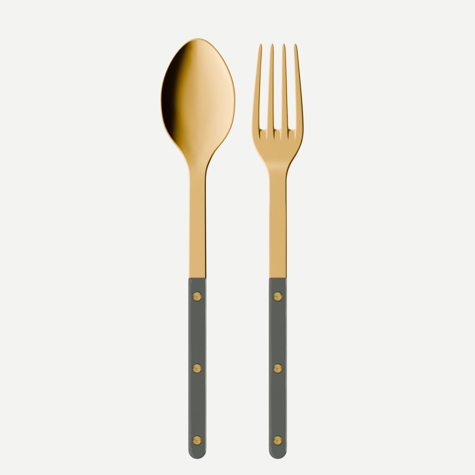 Bistrot Gold Solid, Dark grey - Serving set