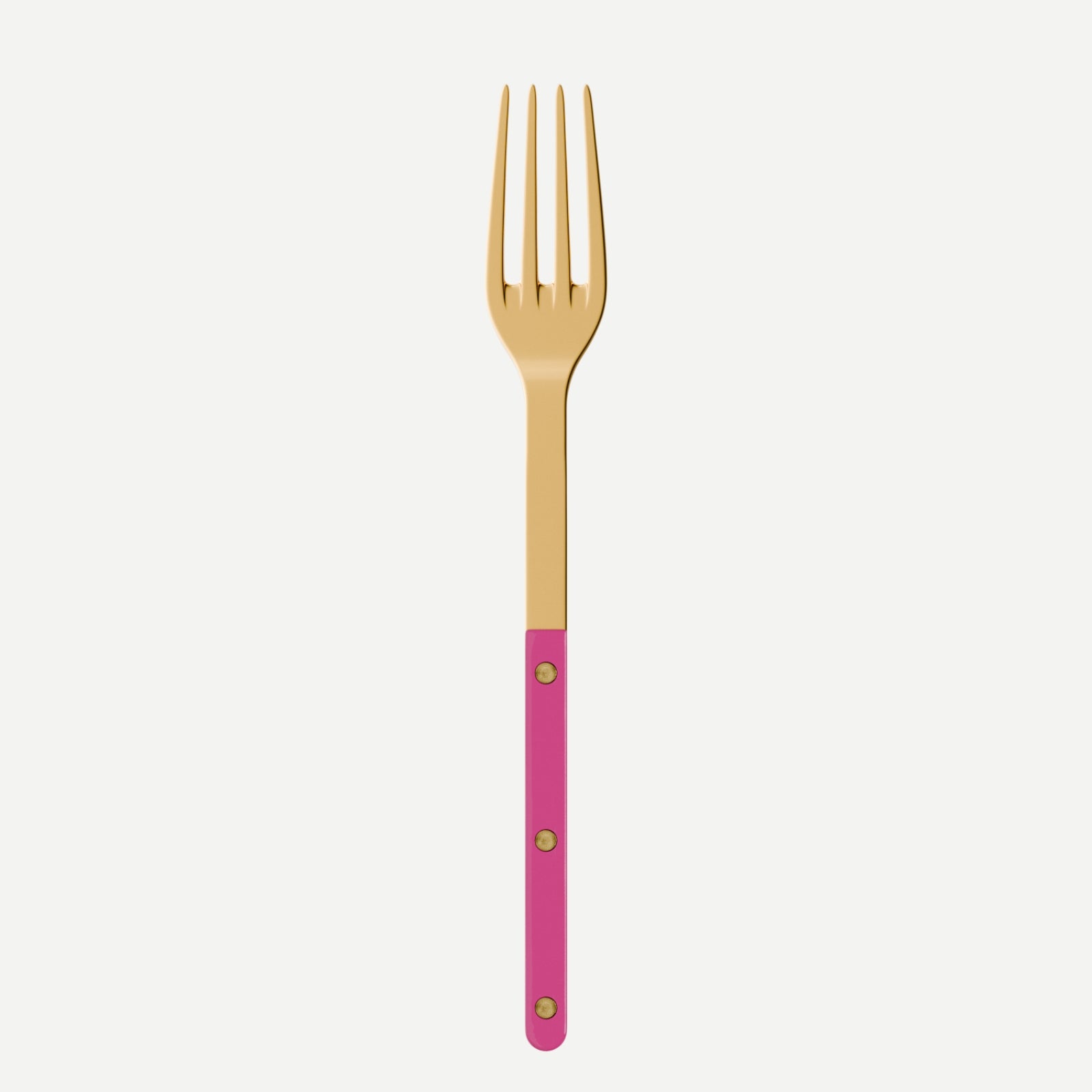 Bistrot Gold Solid, Raspberry - Serving fork