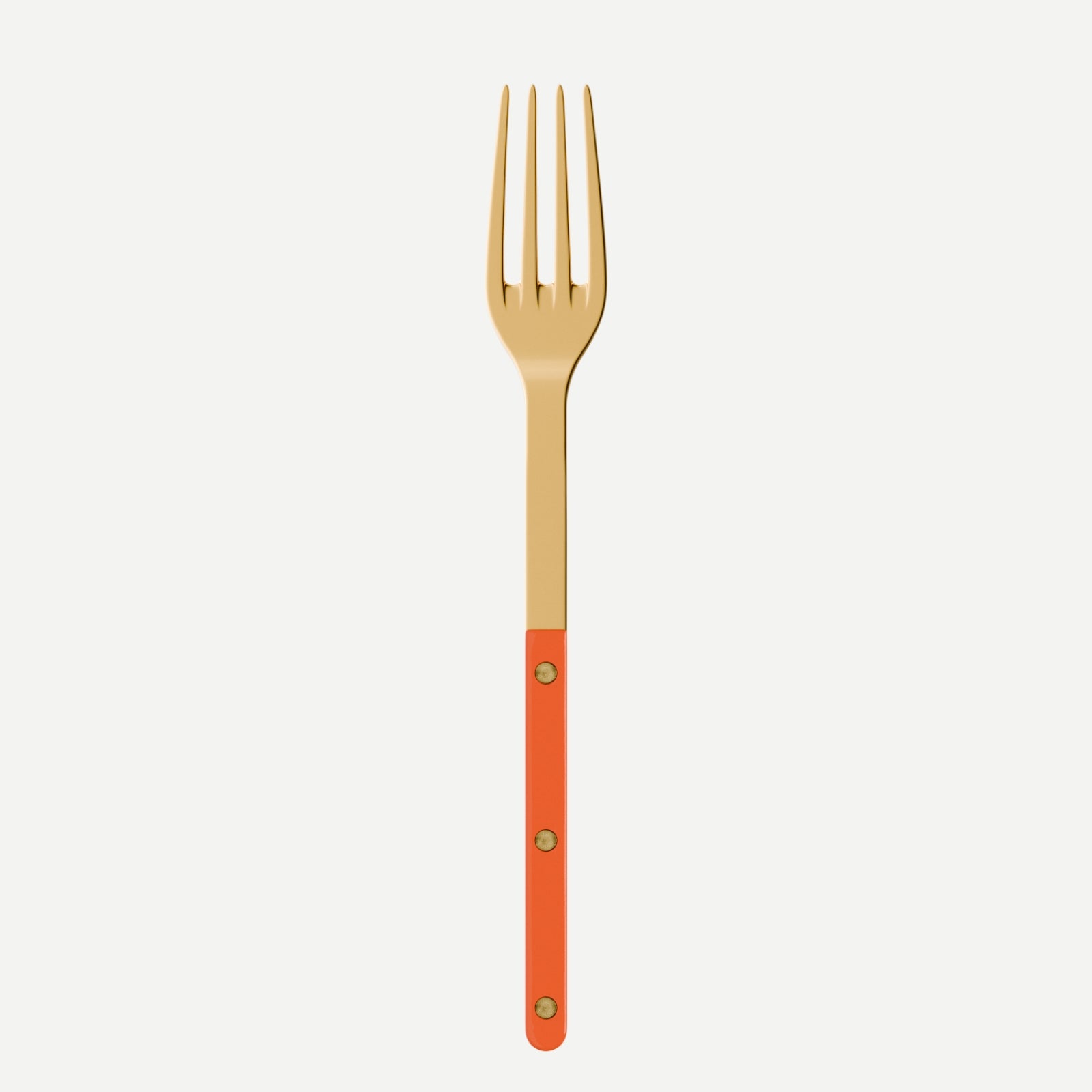 Bistrot Gold color Solid, Orange - Serving fork