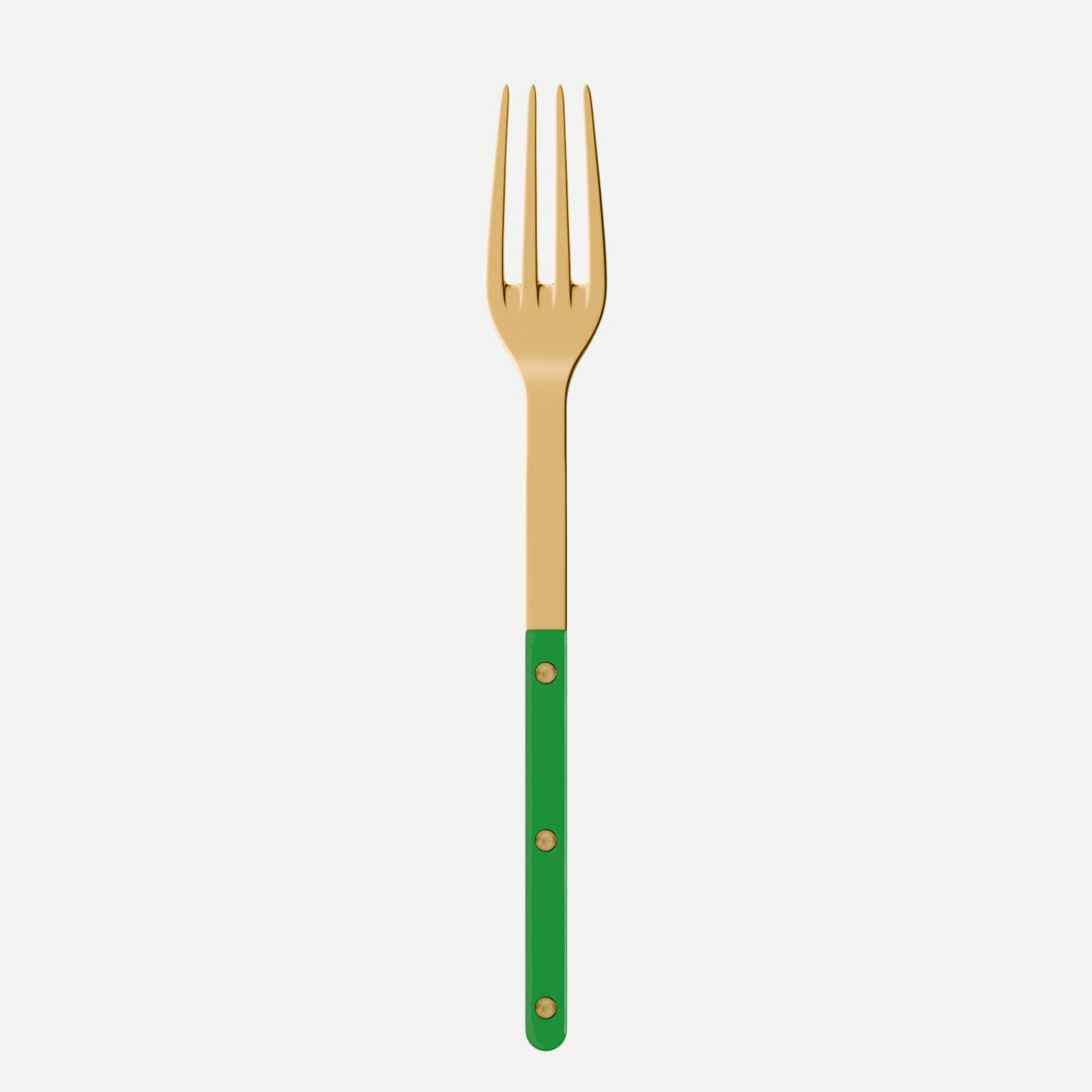 Bistrot Gold color Solid, Garden green - Serving fork