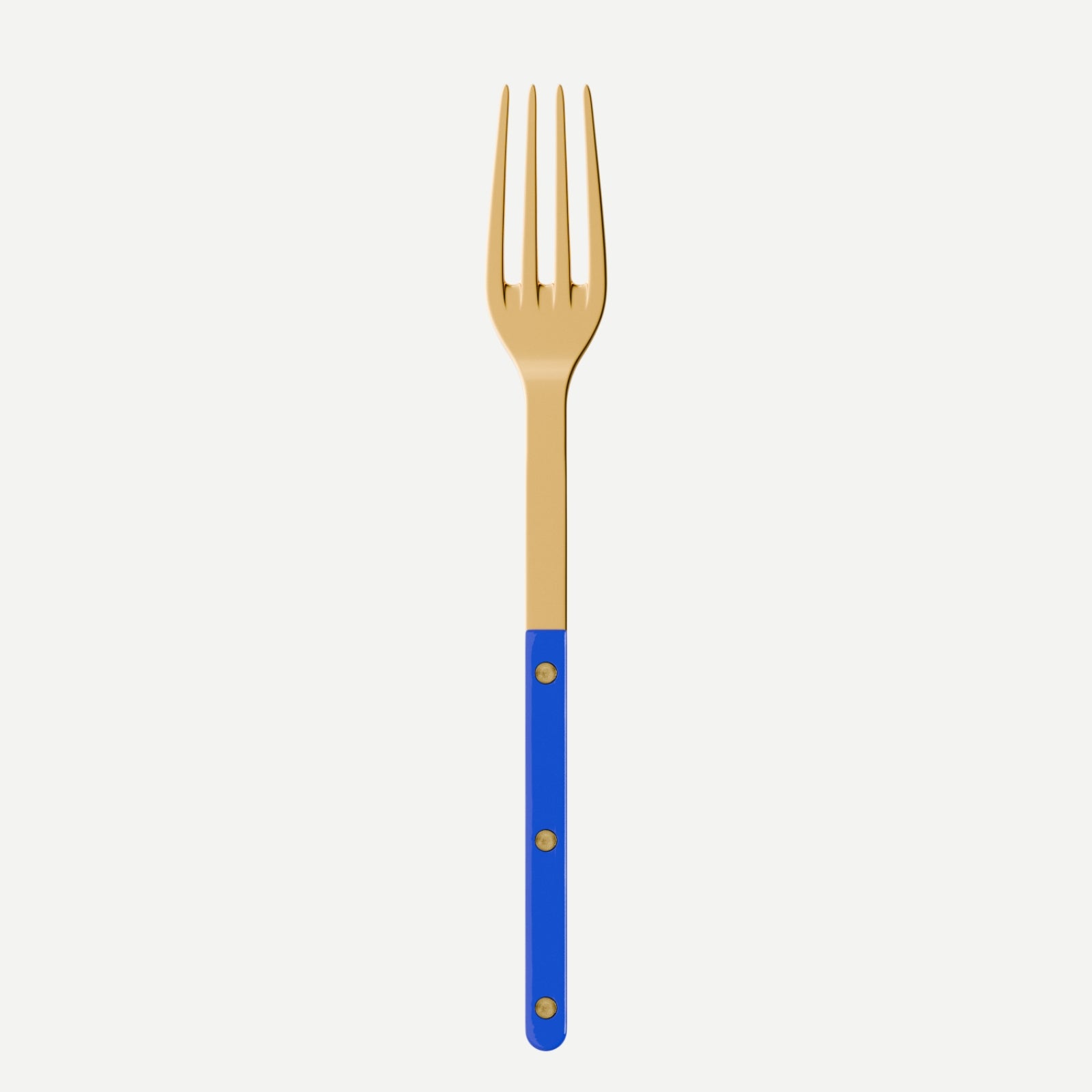 Bistrot Gold color Solid, Lapis blue - Serving fork