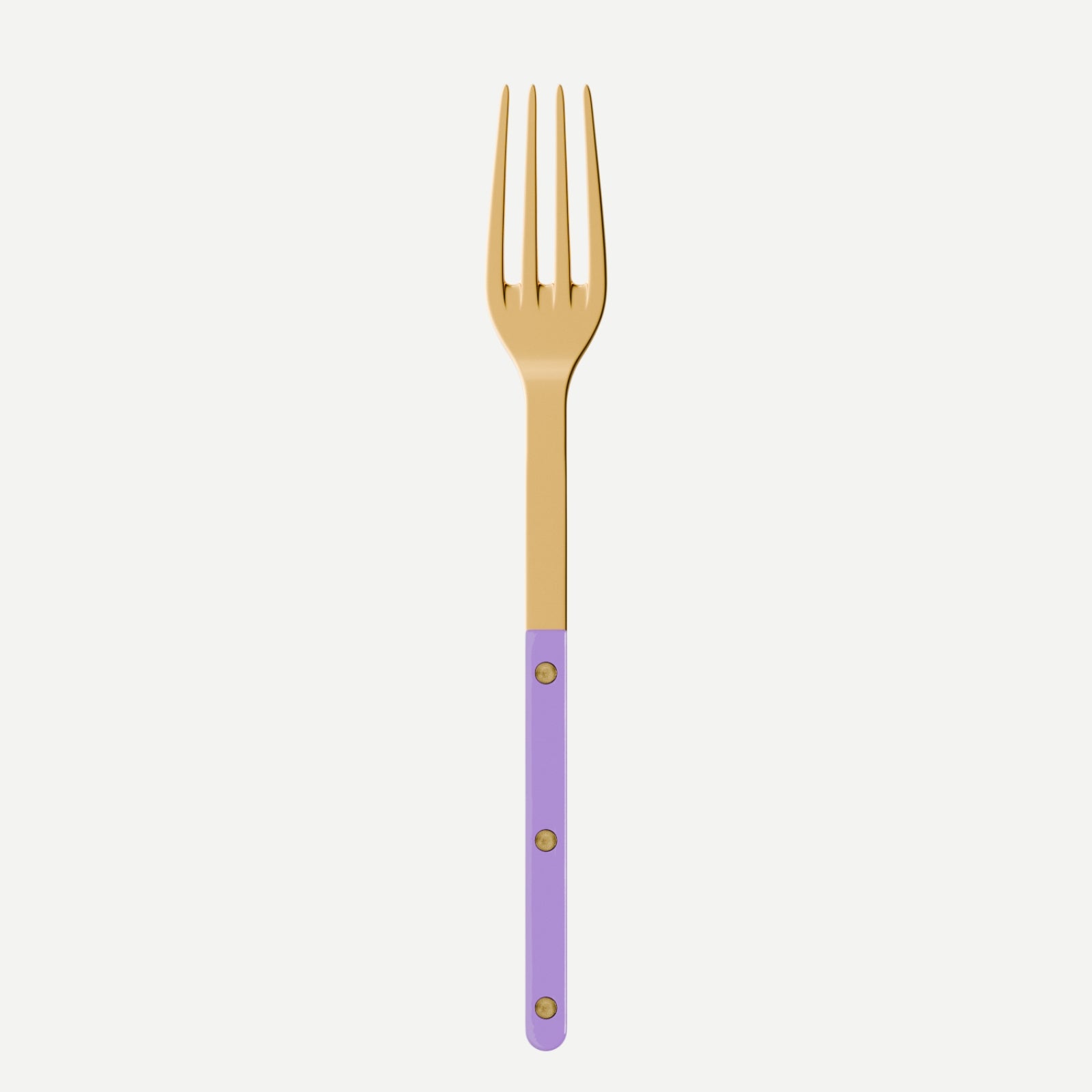 Bistrot Gold color Solid, Purple - Serving fork