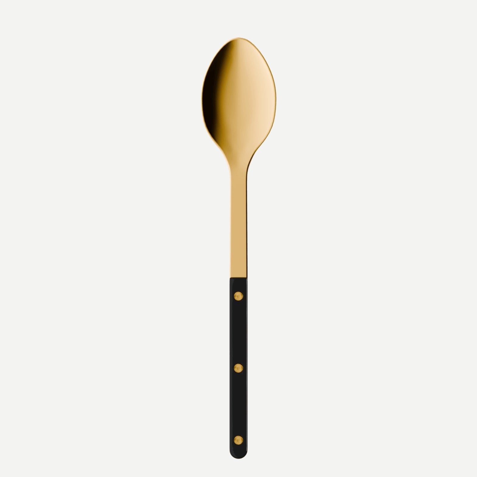 Bistrot Gold color Solid, Black - Serving spoon