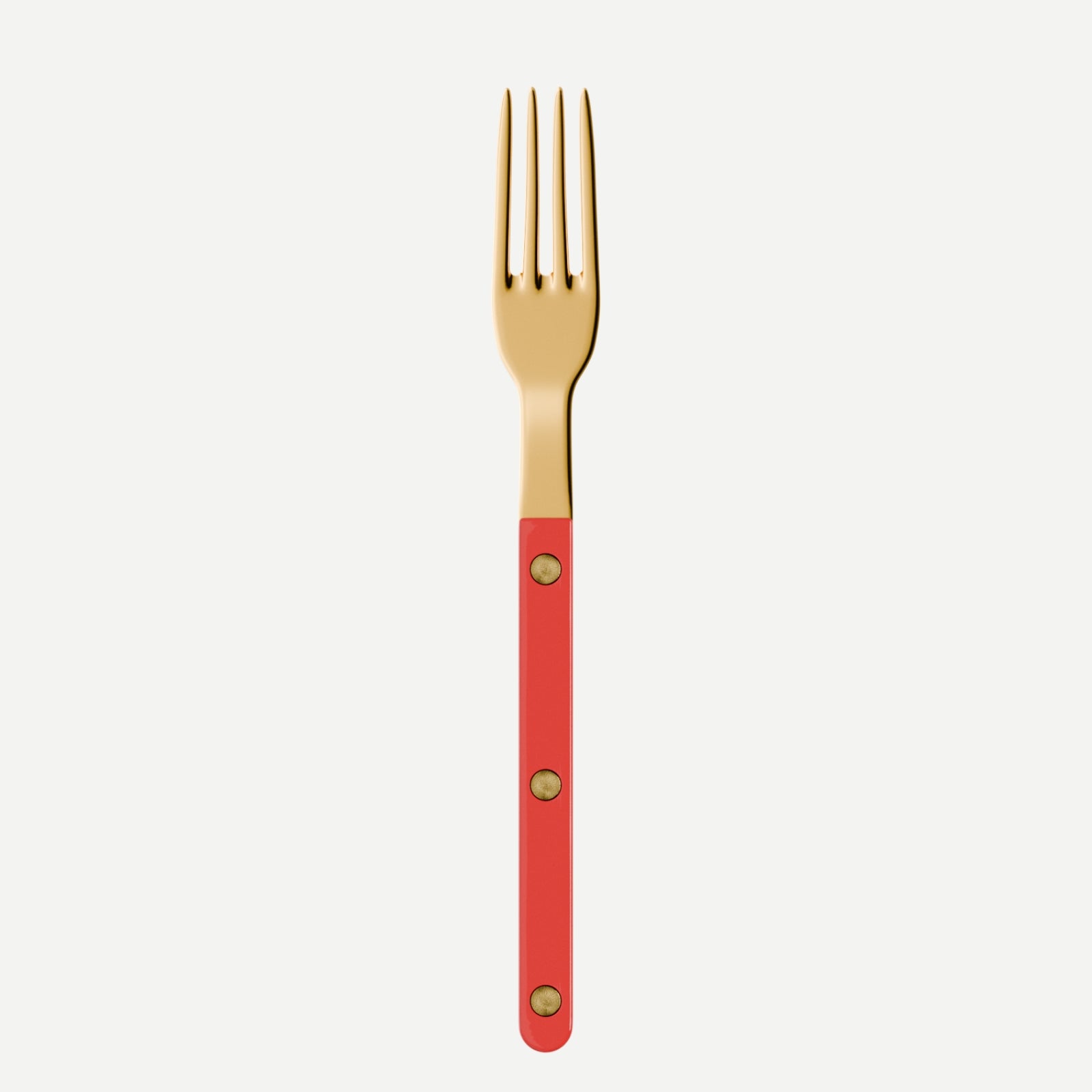 Bistrot Gold color Solid, Red - Small fork
