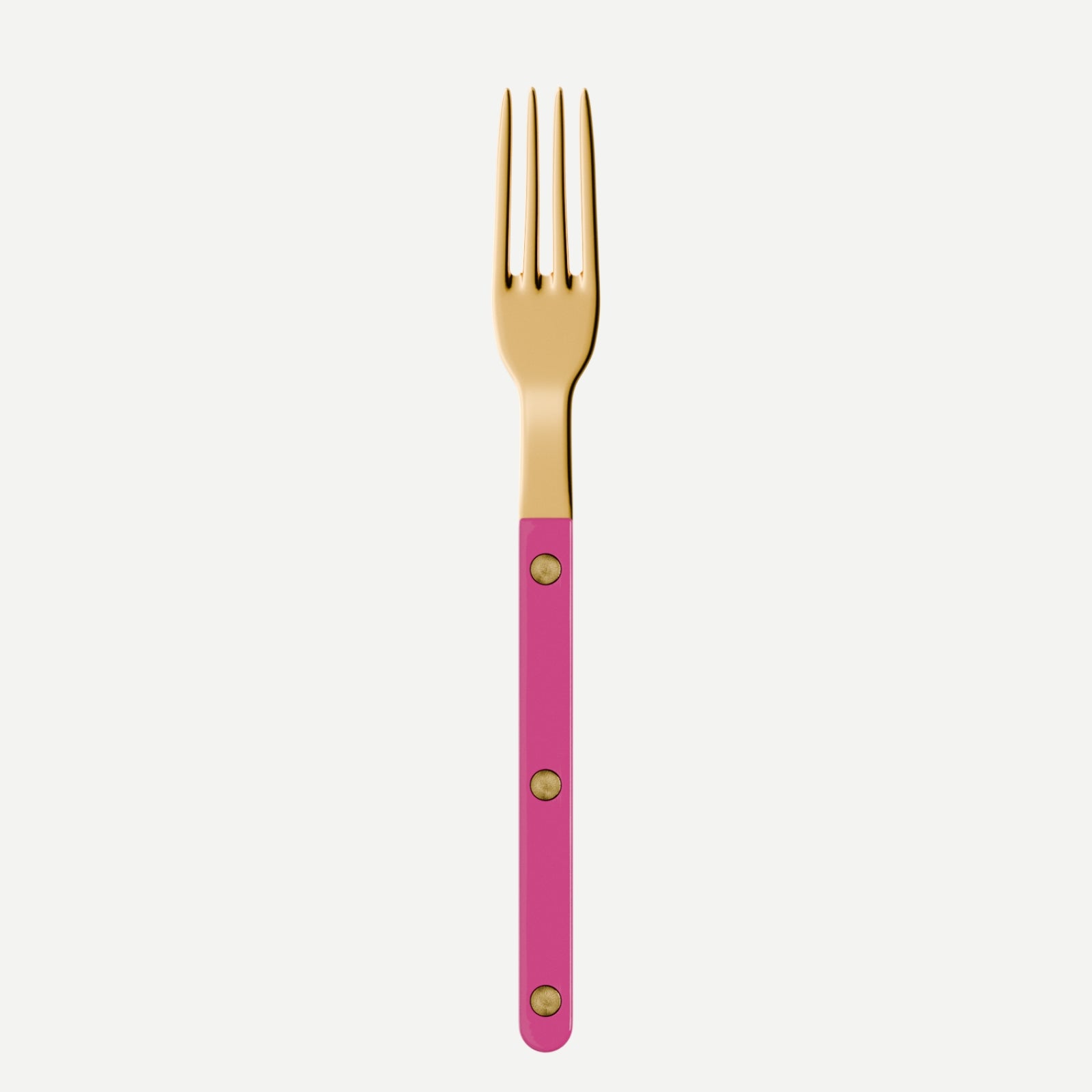 Bistrot Gold color Solid, Raspberry - Small fork