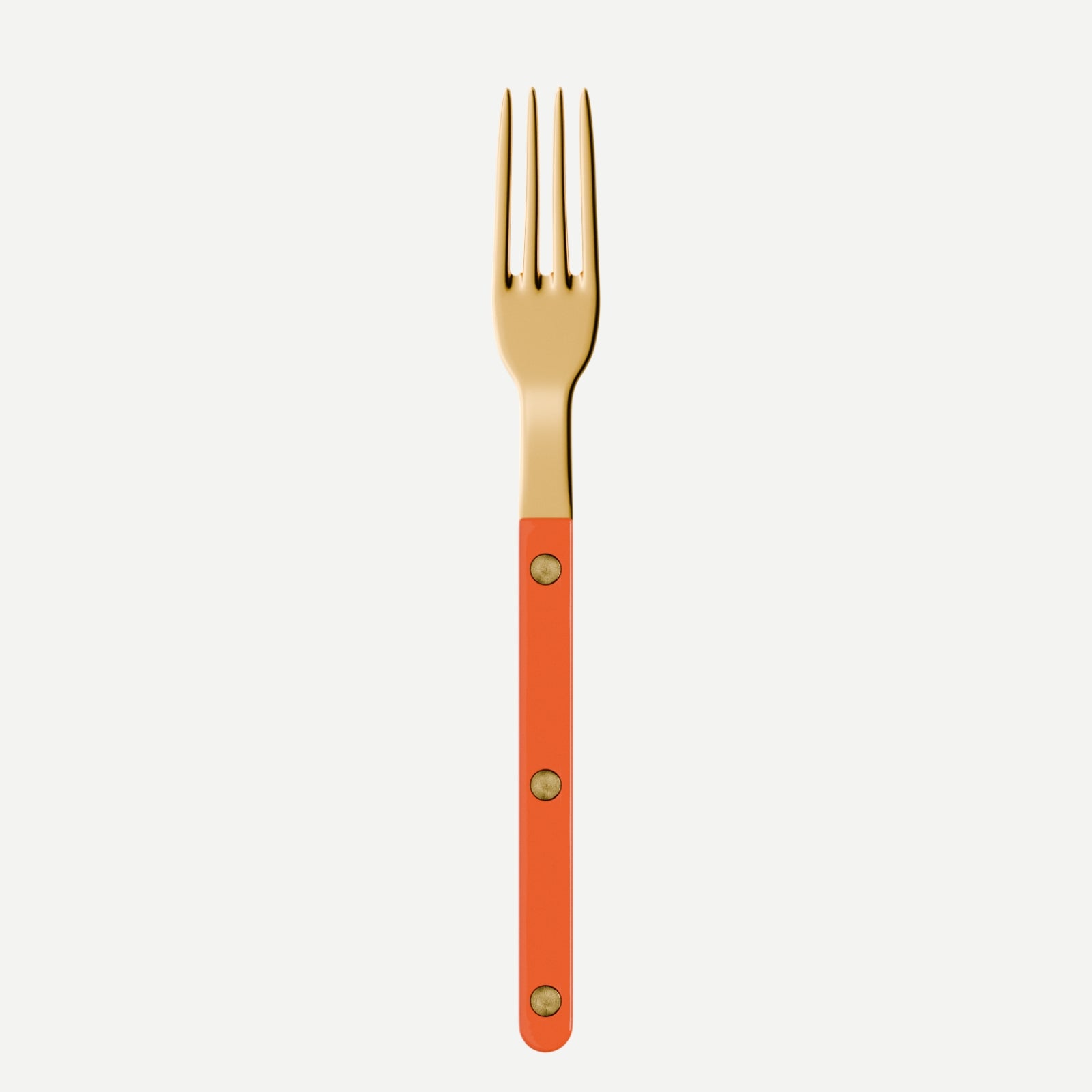 Bistrot Gold color Solid, Orange - Small fork